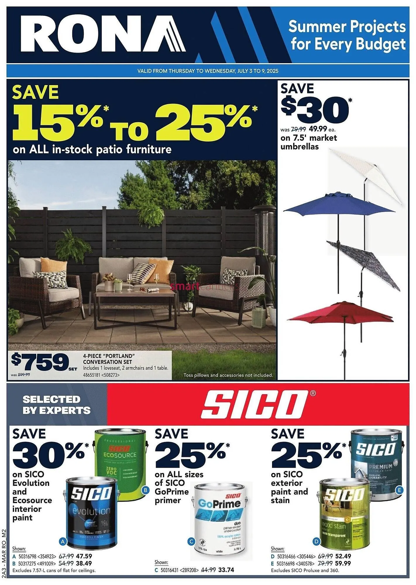 RONA flyer from July 2 to July 8 2025 - flyer page 1
