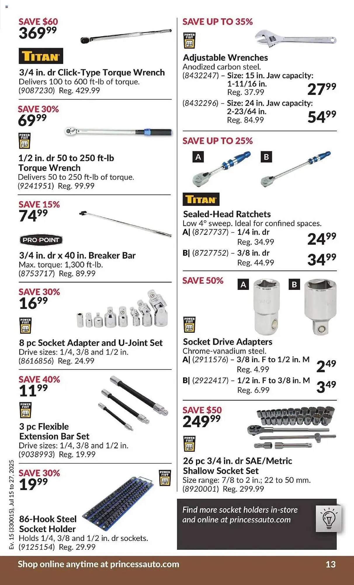 Princess Auto flyer from July 15 to July 27 2025 - flyer page 19