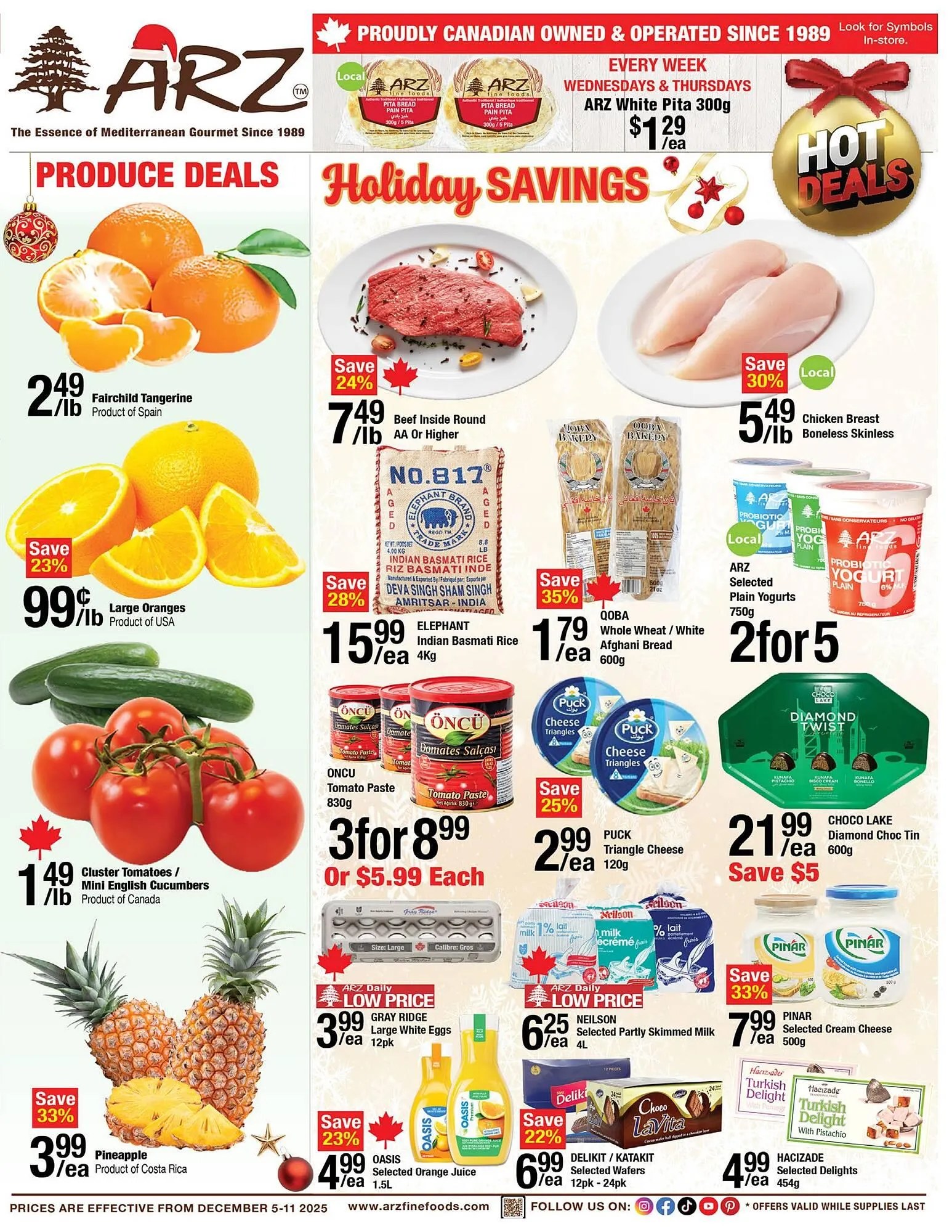 Arz Fine Foods flyer from December 5 to December 11 2025 - flyer page 1