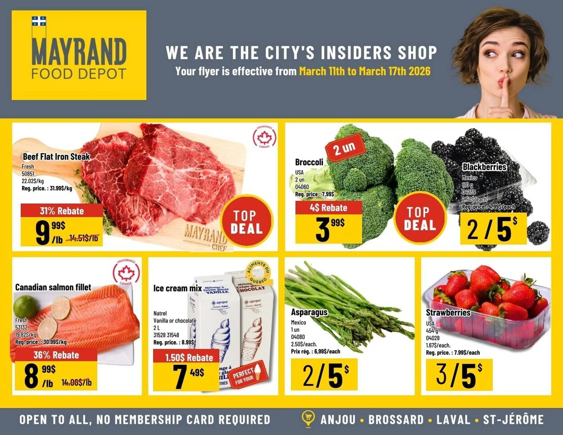 Mayrand flyer from March 12 to April 2 2026 - flyer page 1