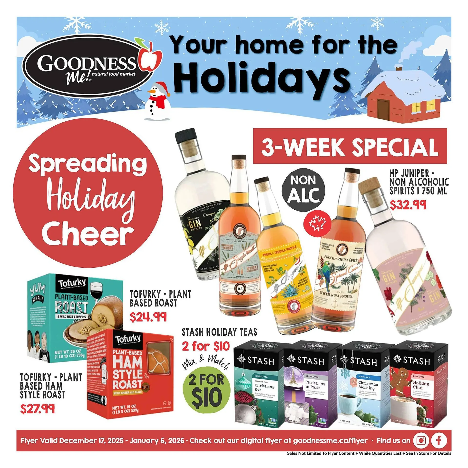 Goodness Me flyer from December 17 to January 6 2026 - flyer page 1