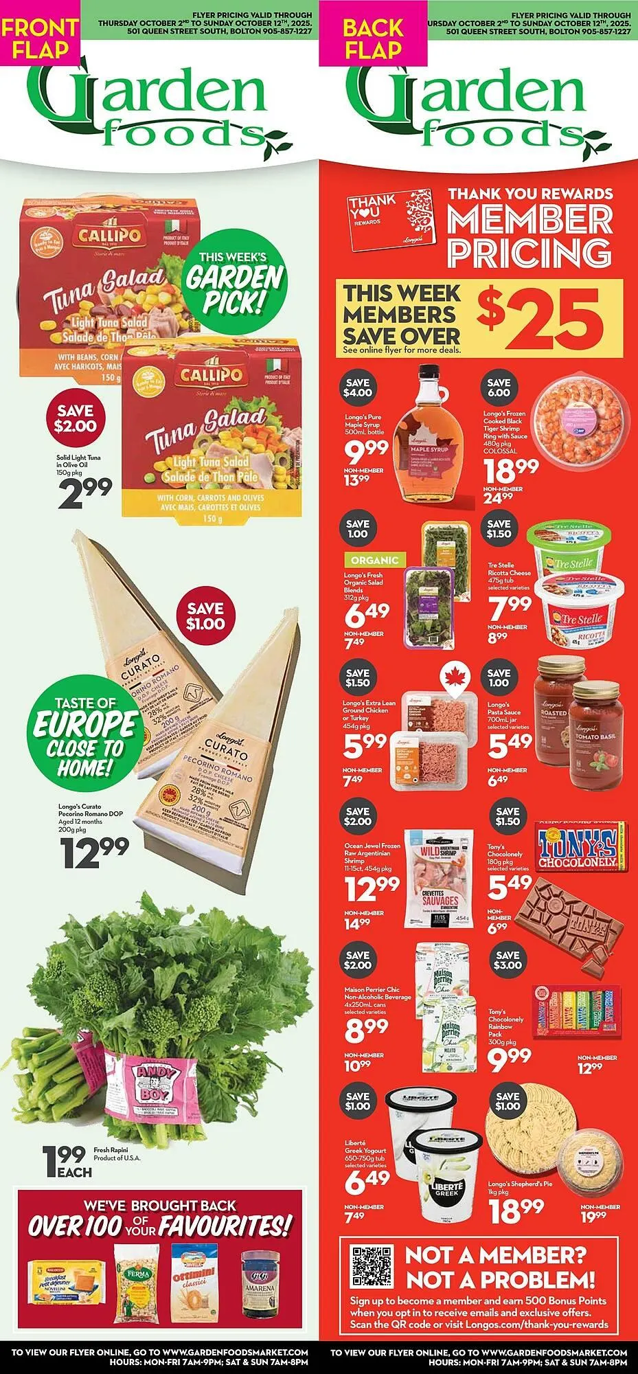 Garden Foods flyer from October 2 to October 8 2025 - flyer page 1