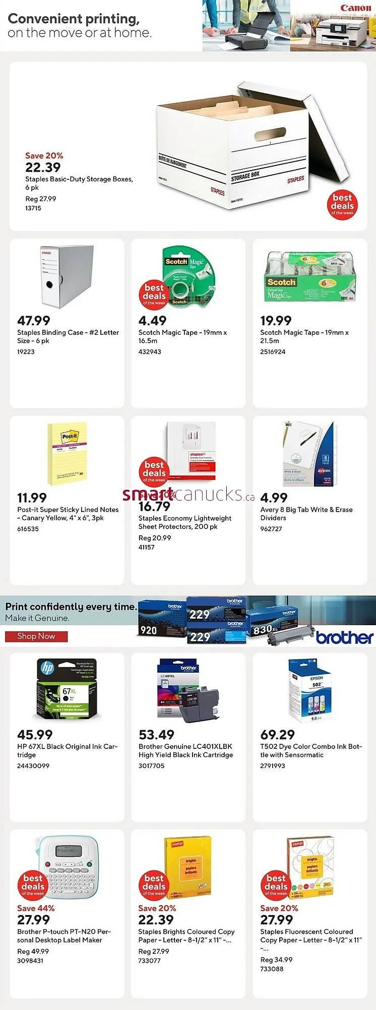 Staples flyer from April 24 to May 4 2025 - flyer page 13