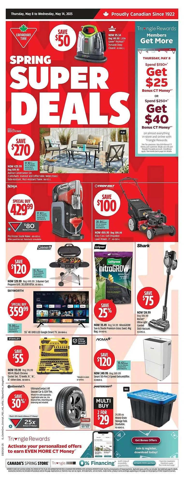 Canadian Tire flyer from May 8 to May 14 2025 - flyer page 1