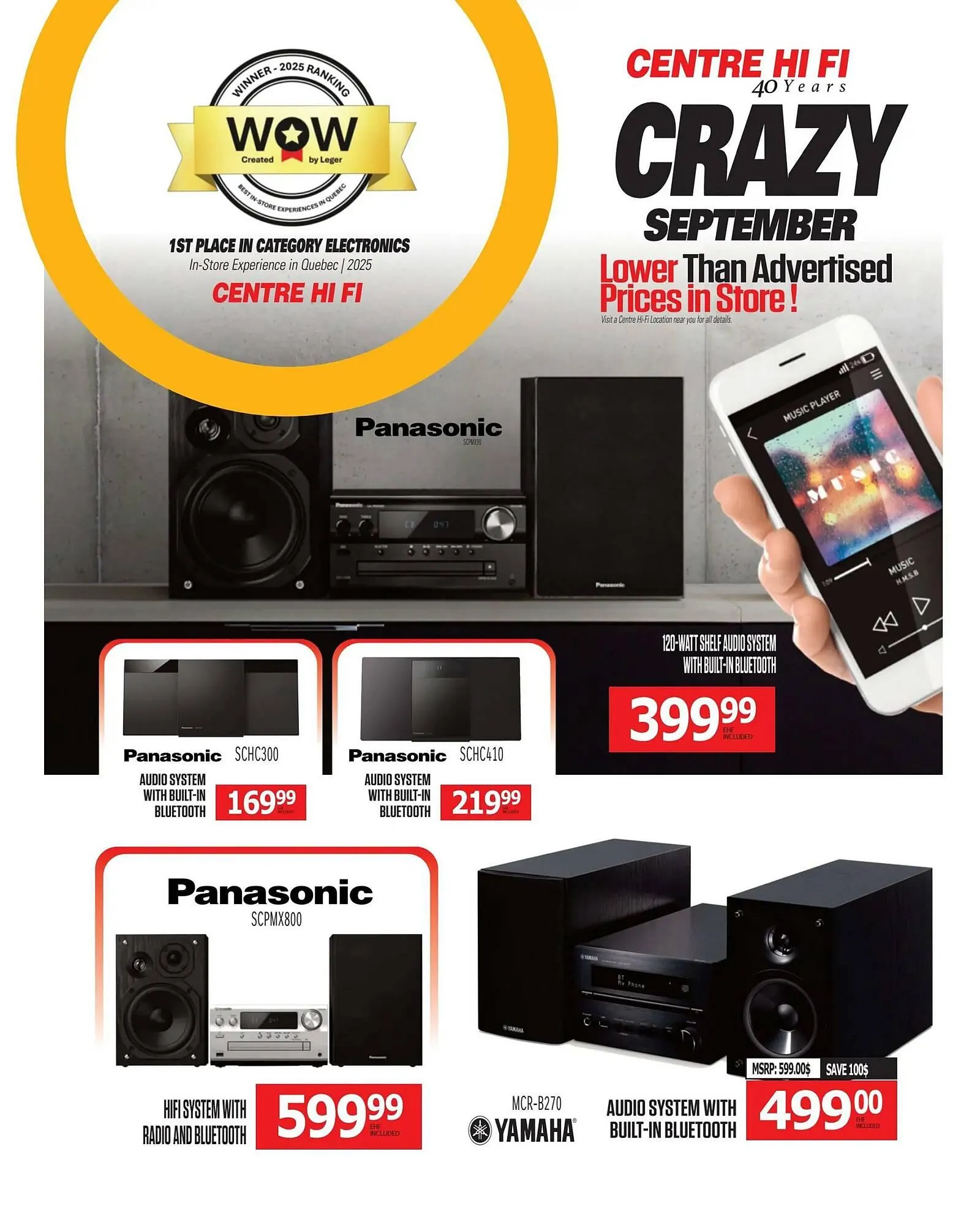 Centre Hi-Fi flyer from September 26 to October 2 2025 - flyer page 43