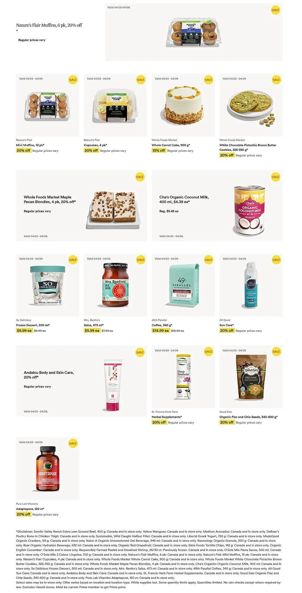 Whole Foods Market flyer from April 23 to May 20 2025 - flyer page 2