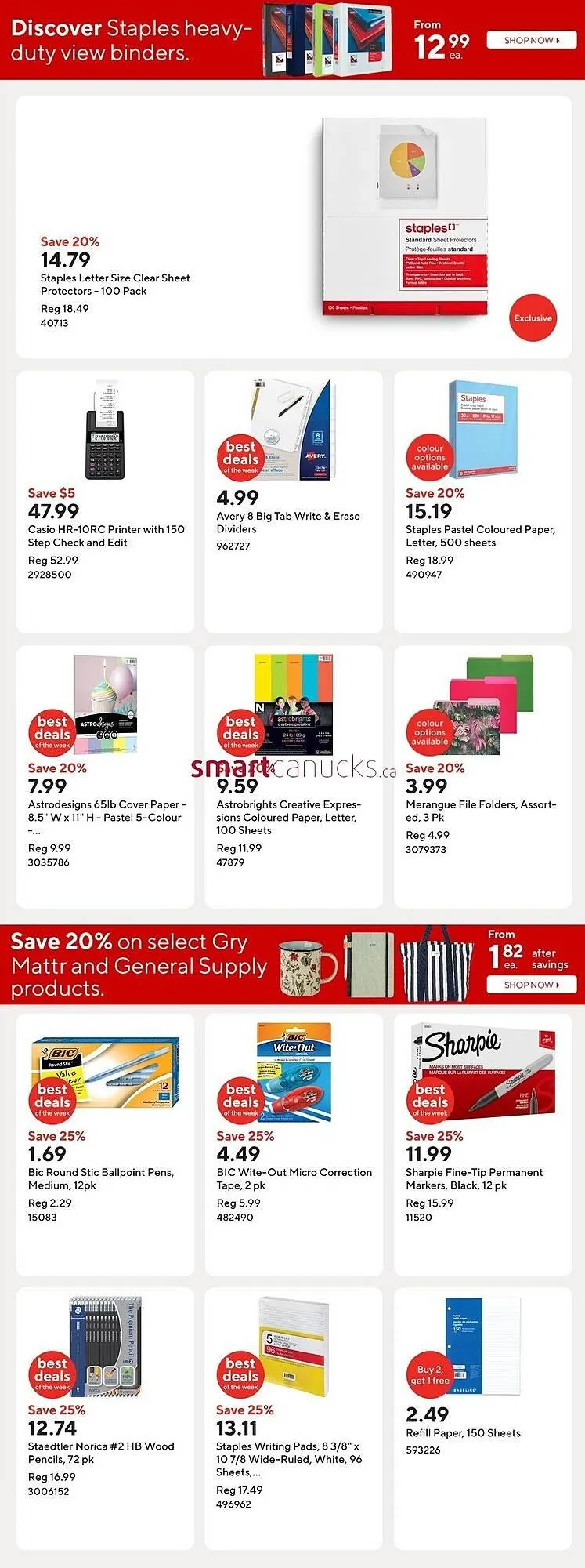Staples flyer from March 14 to March 20 2025 - flyer page 12