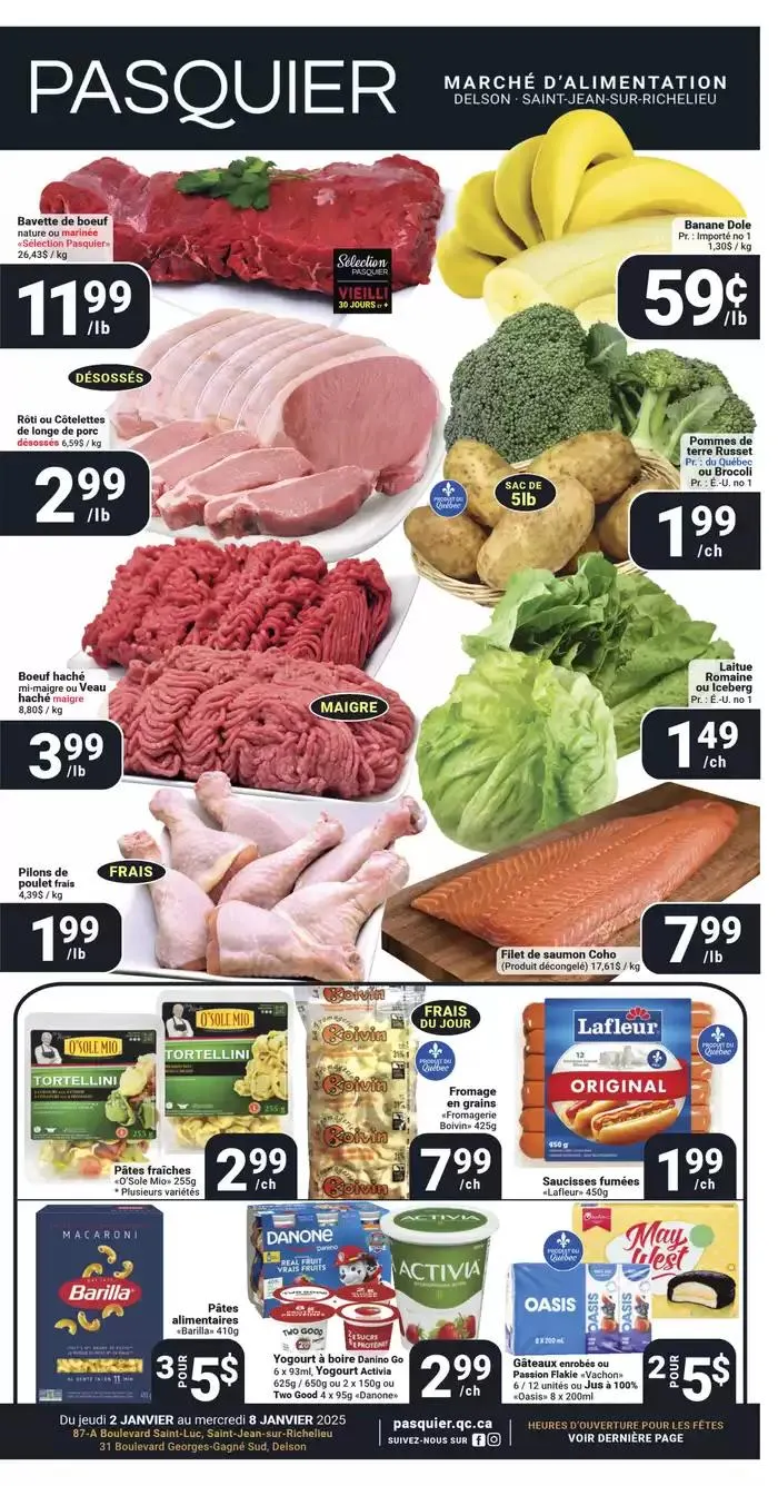 Circulaire Pasquier from January 2 to January 8 2025 - flyer page 1