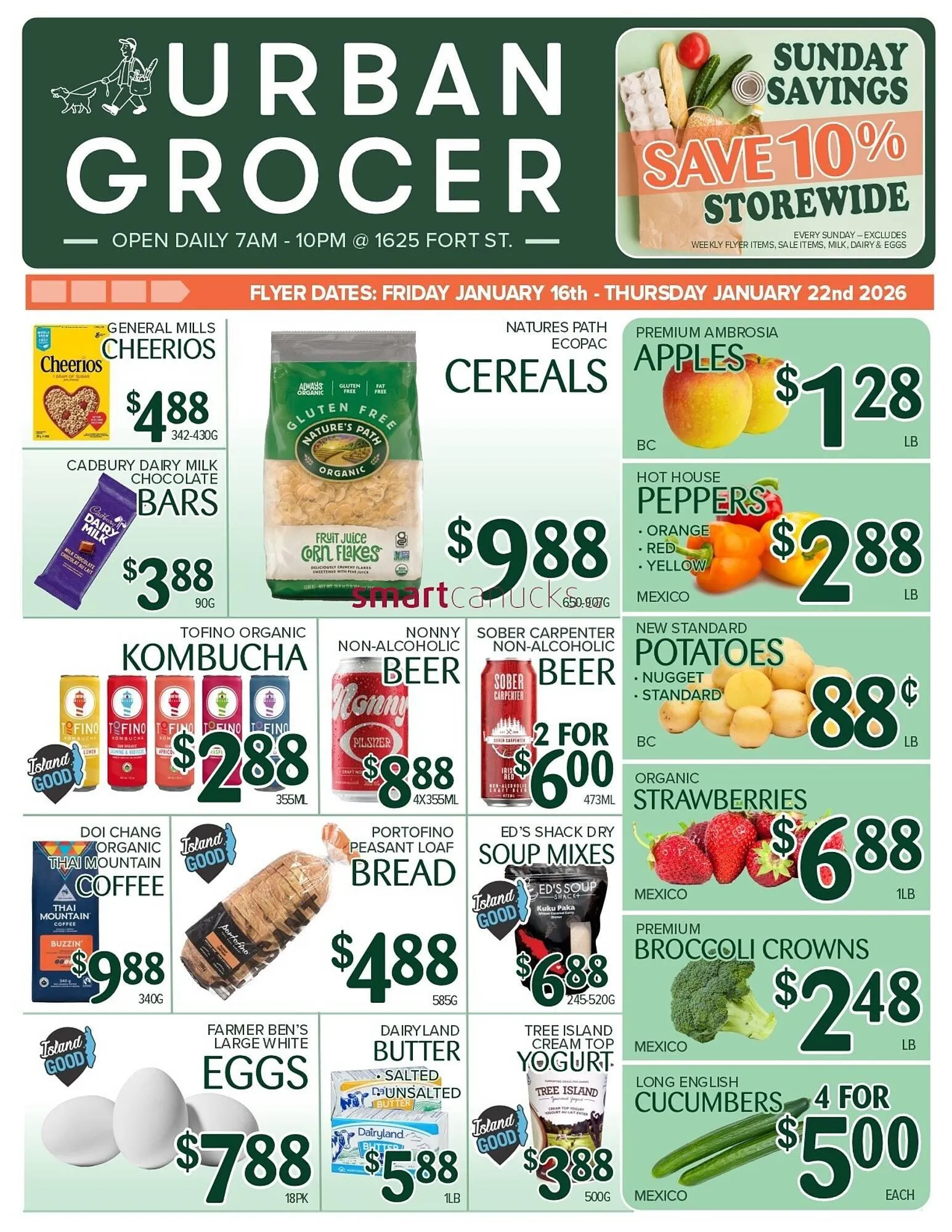 Urban Grocer flyer from January 16 to January 22 2026 - flyer page 1
