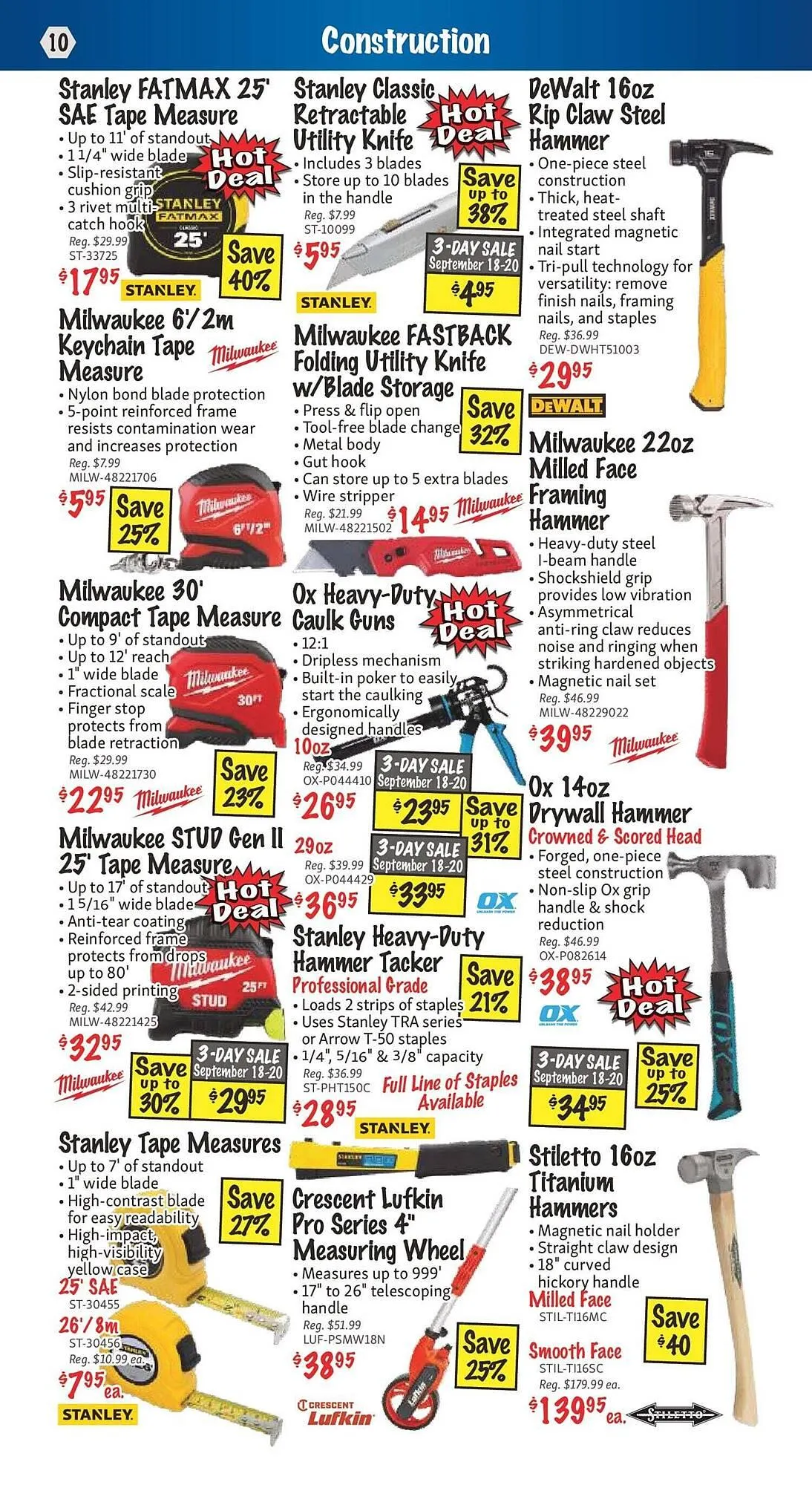 KMS Tools flyer from September 1 to September 15 2025 - flyer page 10
