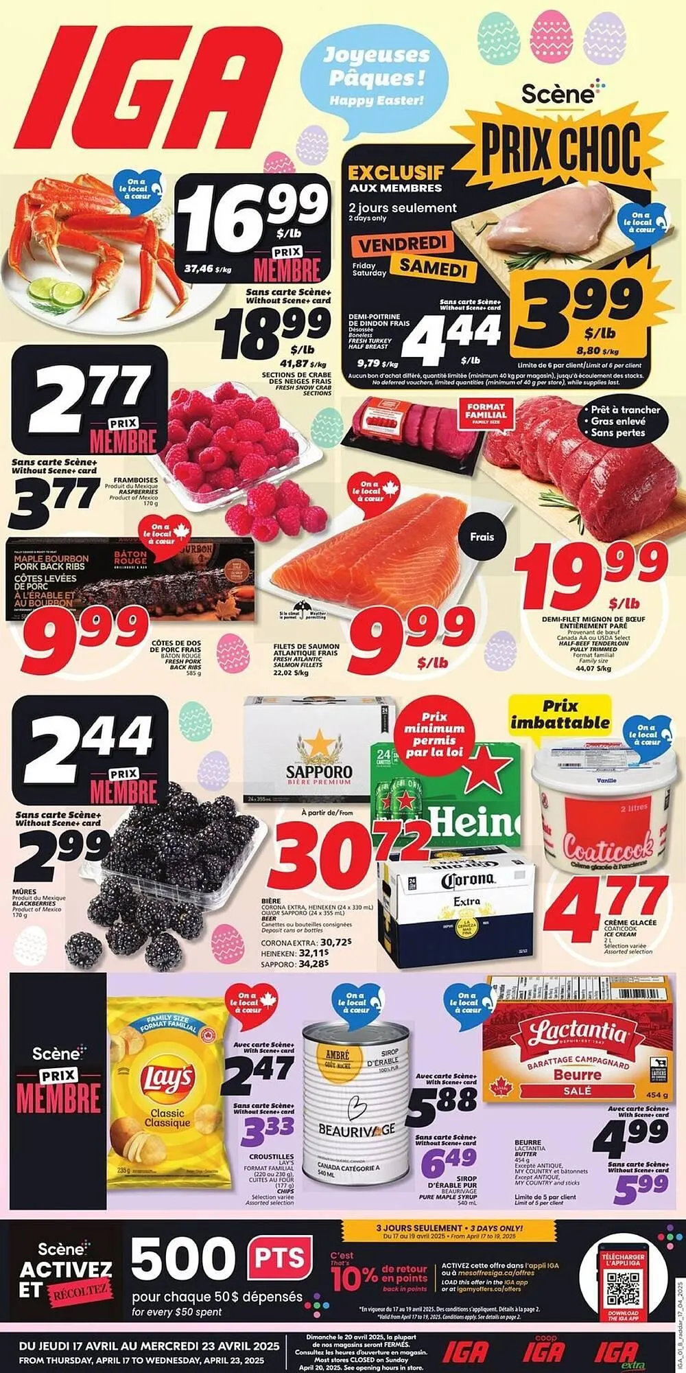 IGA flyer from April 16 to April 30 2025 - flyer page 1