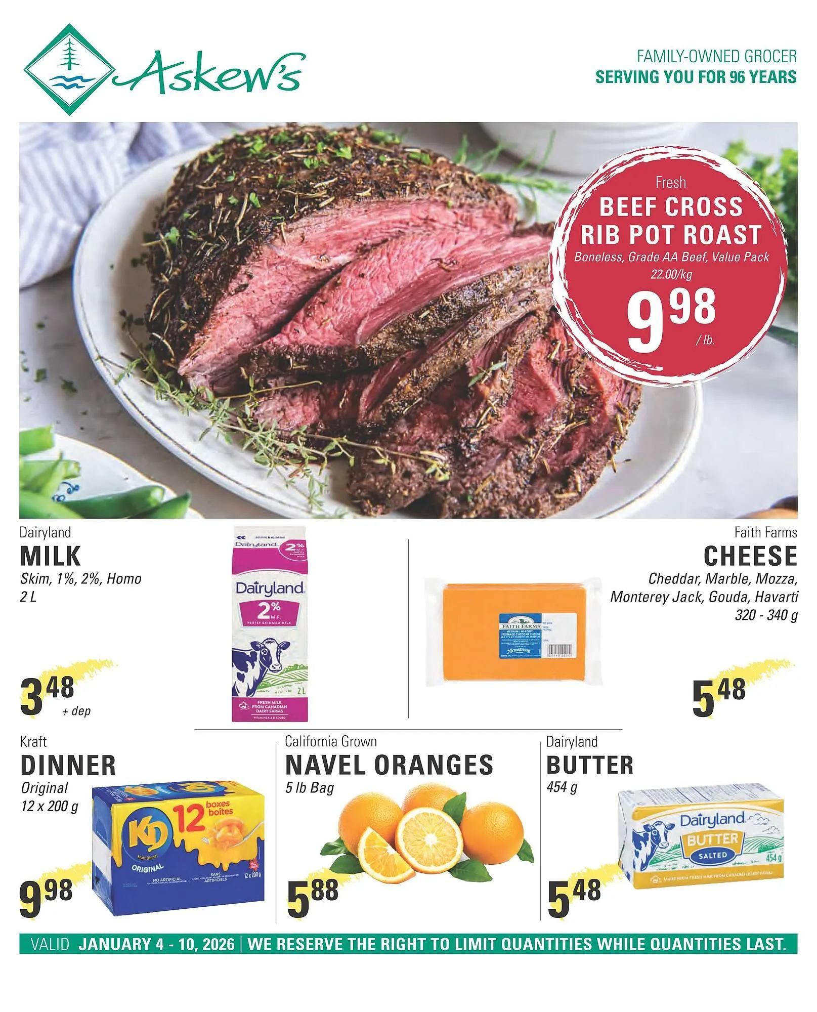 Askews Foods flyer from January 4 to January 10 2026 - flyer page 1