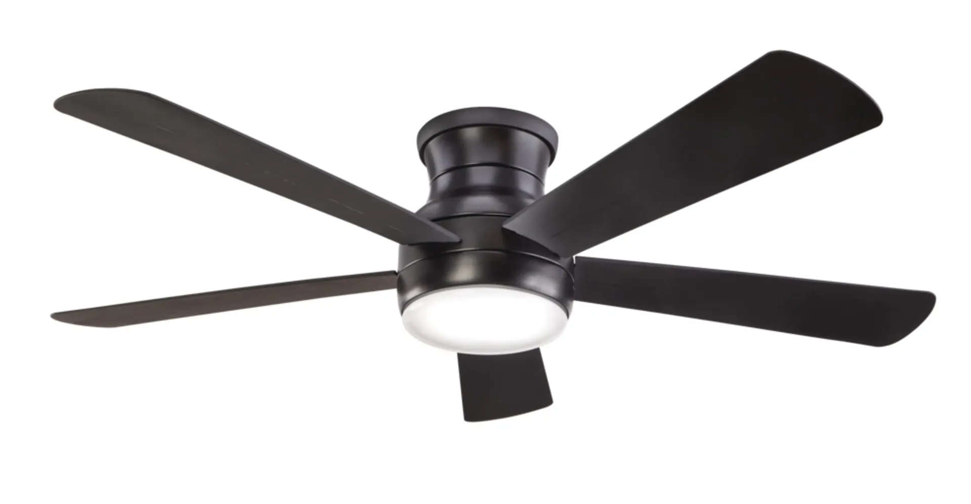 NOMA Milton 52" 5-Blade Reversible 6-Speed LED Ceiling Fan with Remote, Black