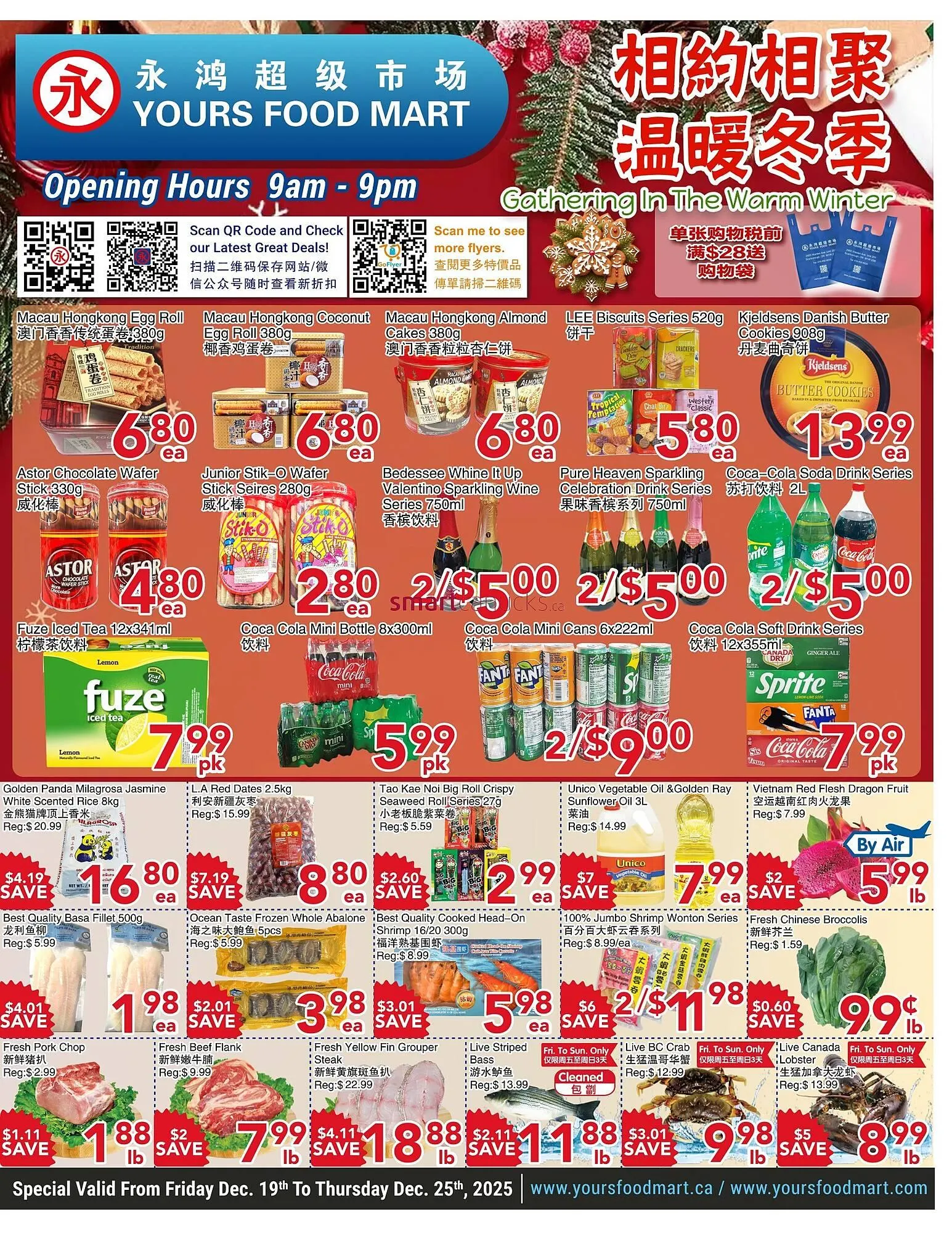 Yours Food Mart flyer from December 19 to December 25 2025 - flyer page 1