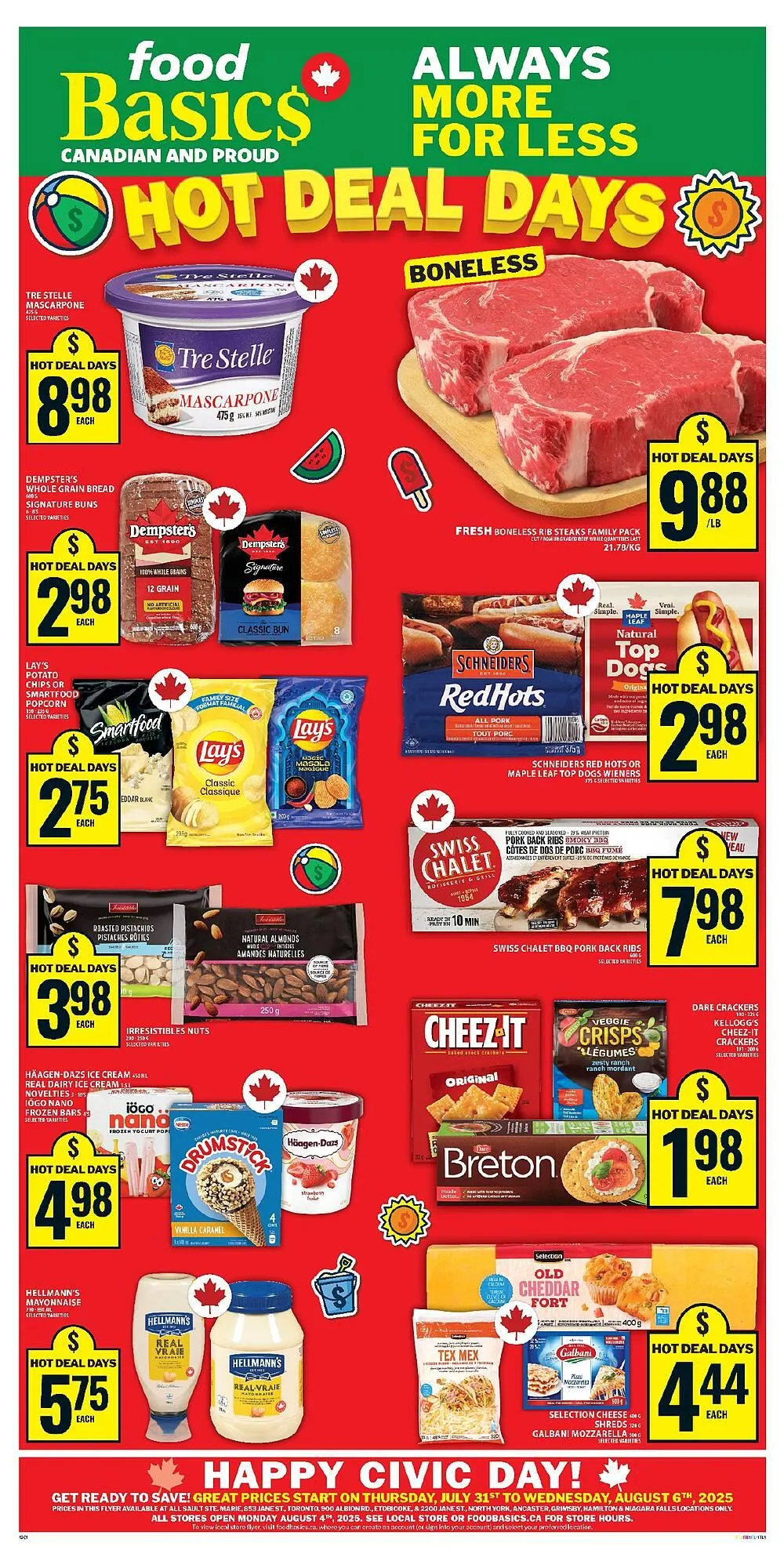 Food Basics flyer from July 31 to August 6 2025 - flyer page 1
