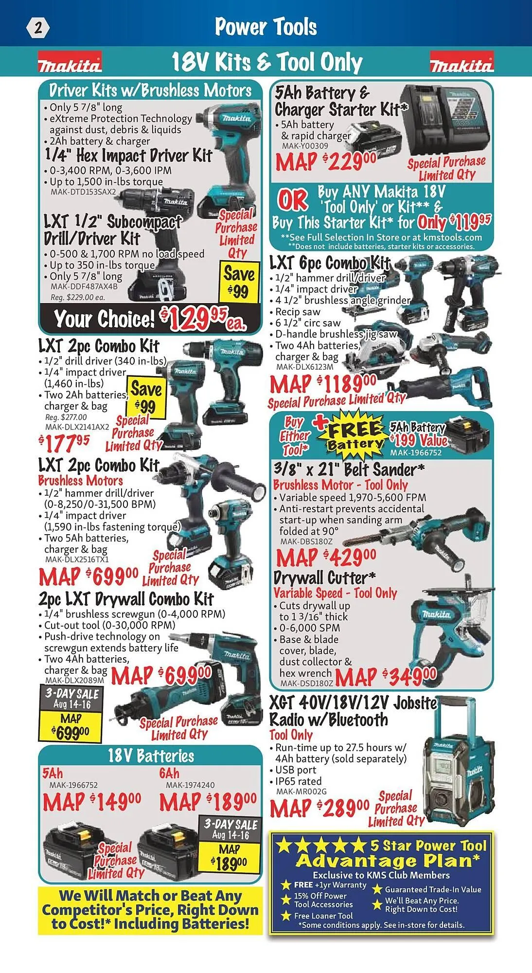 KMS Tools flyer from August 1 to August 8 2025 - flyer page 2