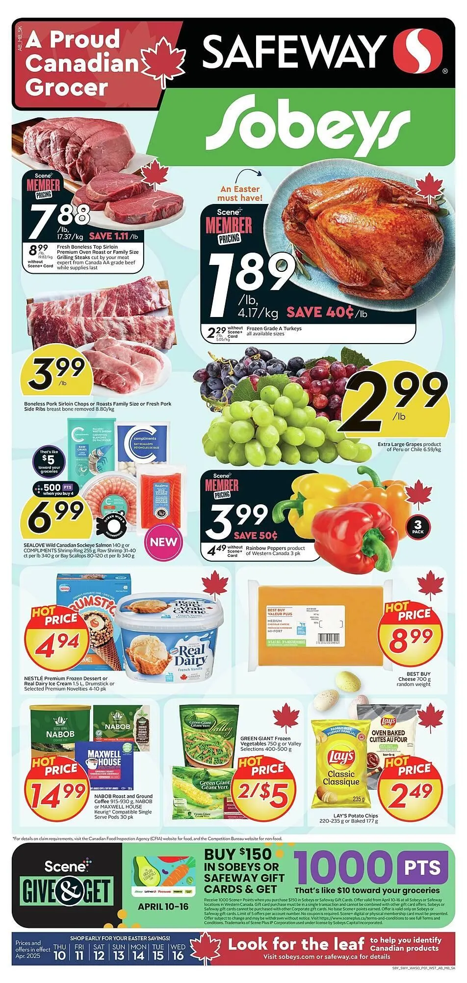 Safeway flyer from April 11 to May 3 2025 - flyer page 1