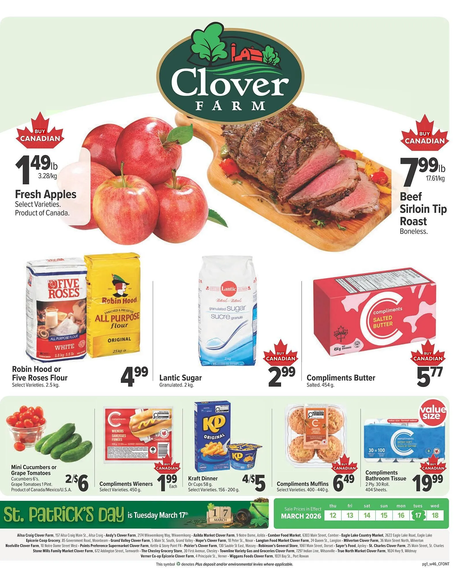 Clover Farm flyer from March 12 to March 18 2026 - flyer page 1