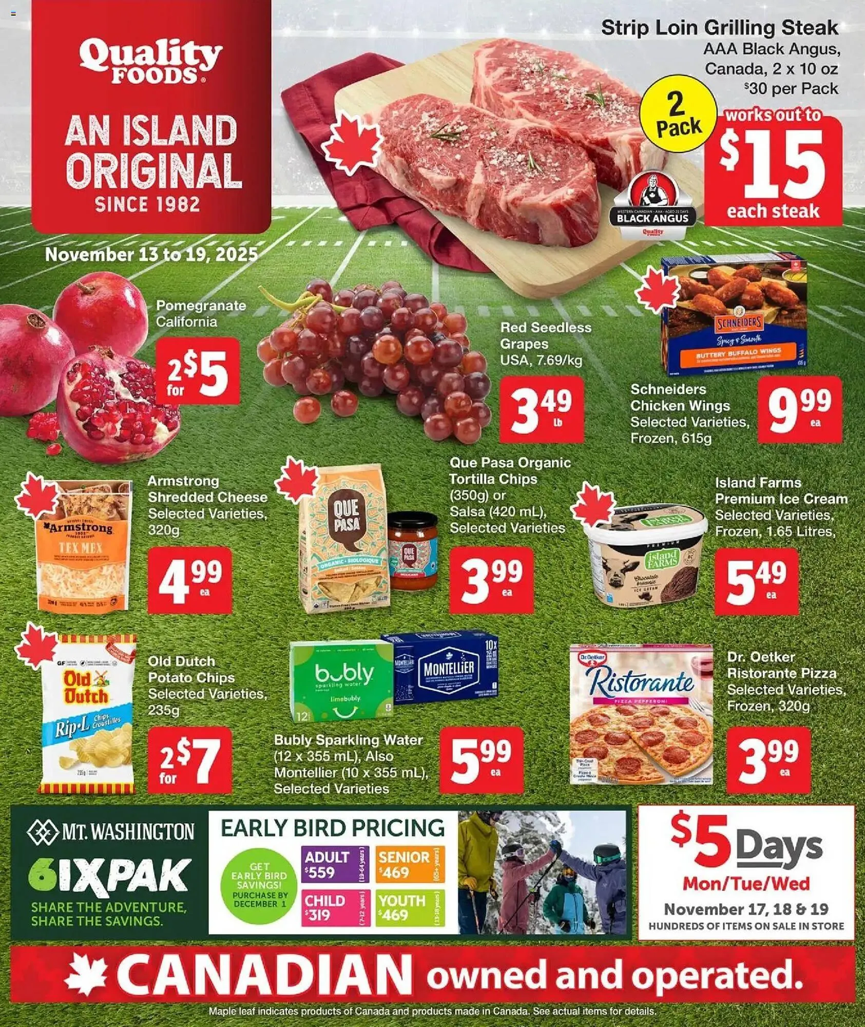 Quality Foods flyer from November 13 to November 20 2025 - flyer page 1