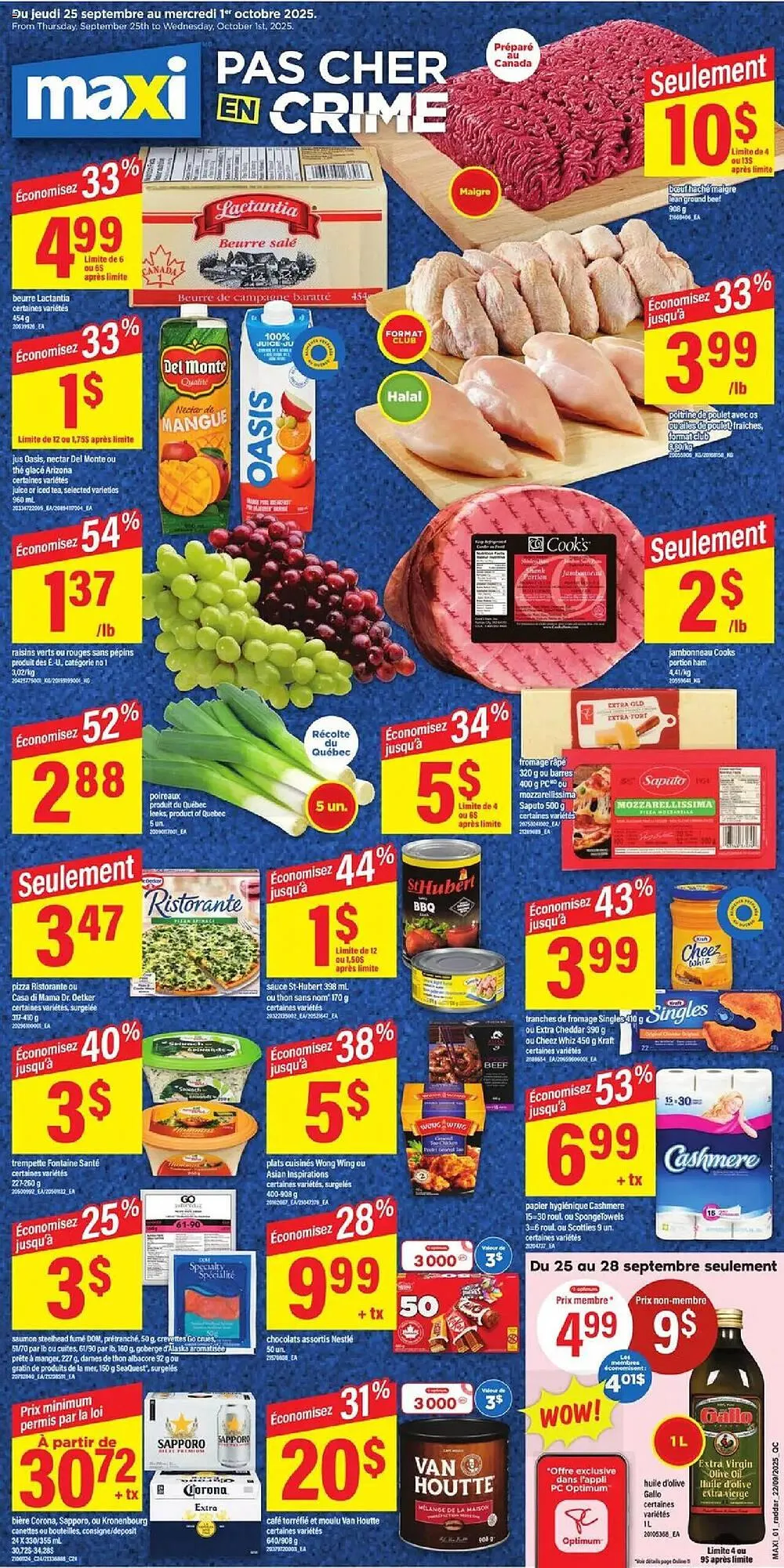 Maxi flyer from September 25 to October 2 2025 - flyer page 1