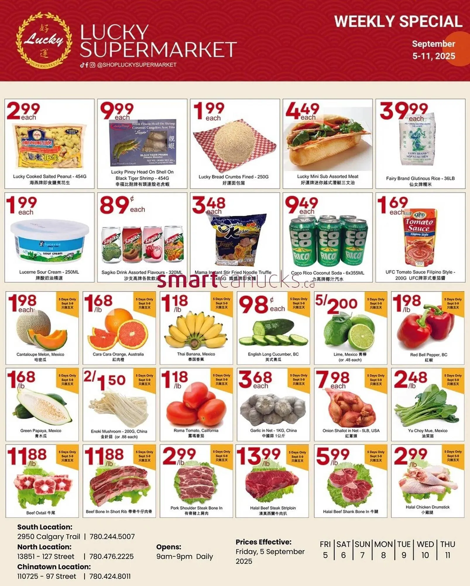 Lucky Supermarket flyer from September 5 to September 11 2025 - flyer page 1