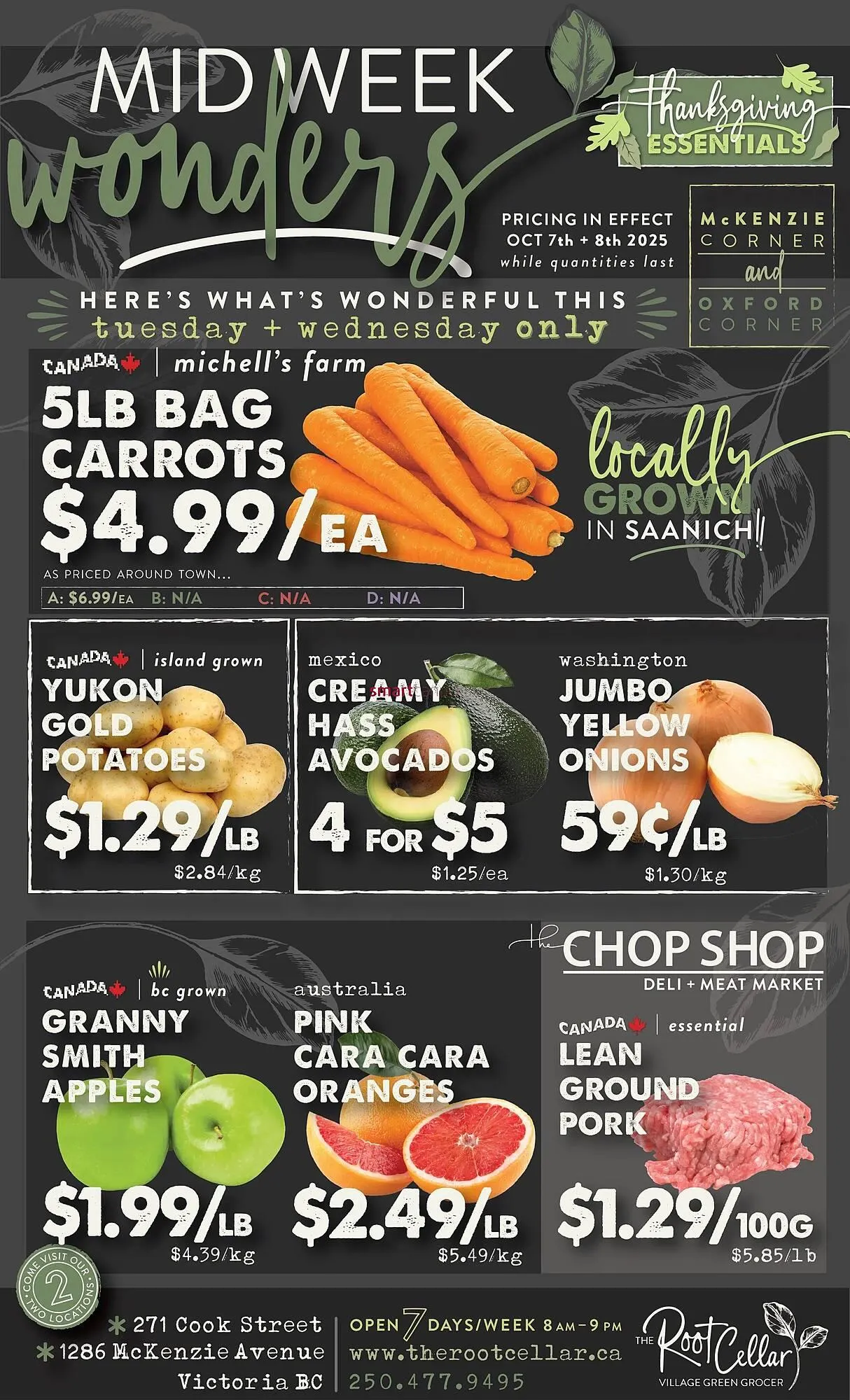 The Root Cellar flyer from October 7 to October 8 2025 - flyer page 1