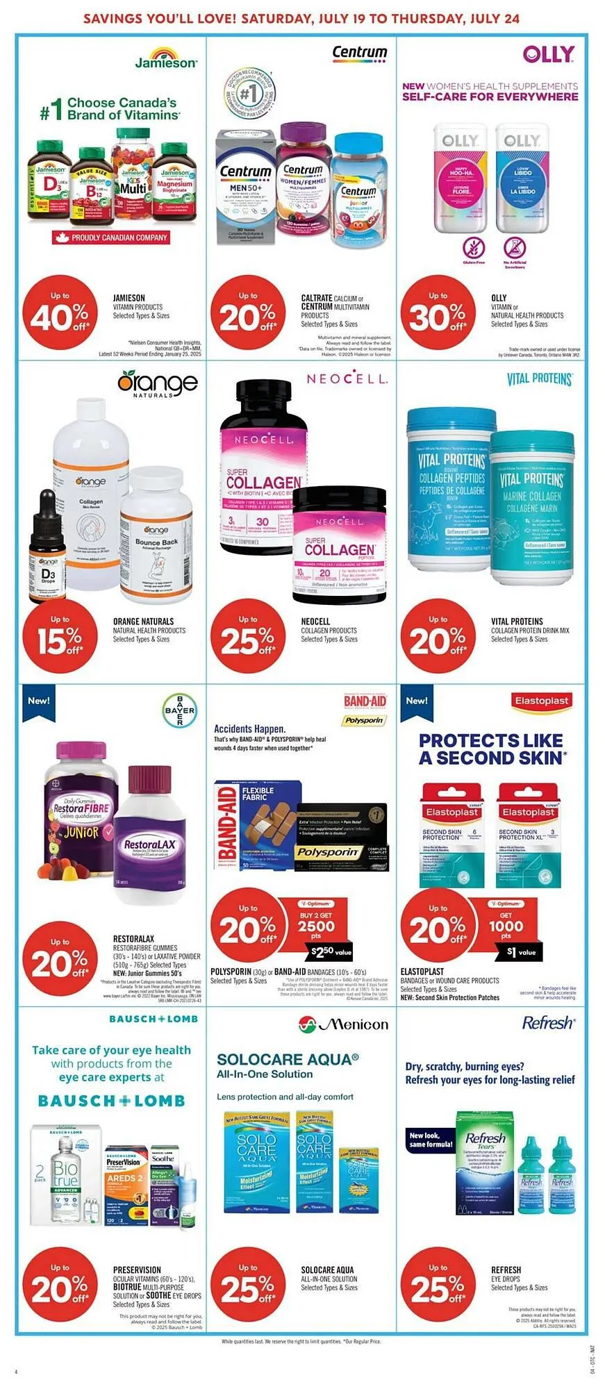 Shoppers Drug Mart flyer from July 19 to July 25 2025 - flyer page 9
