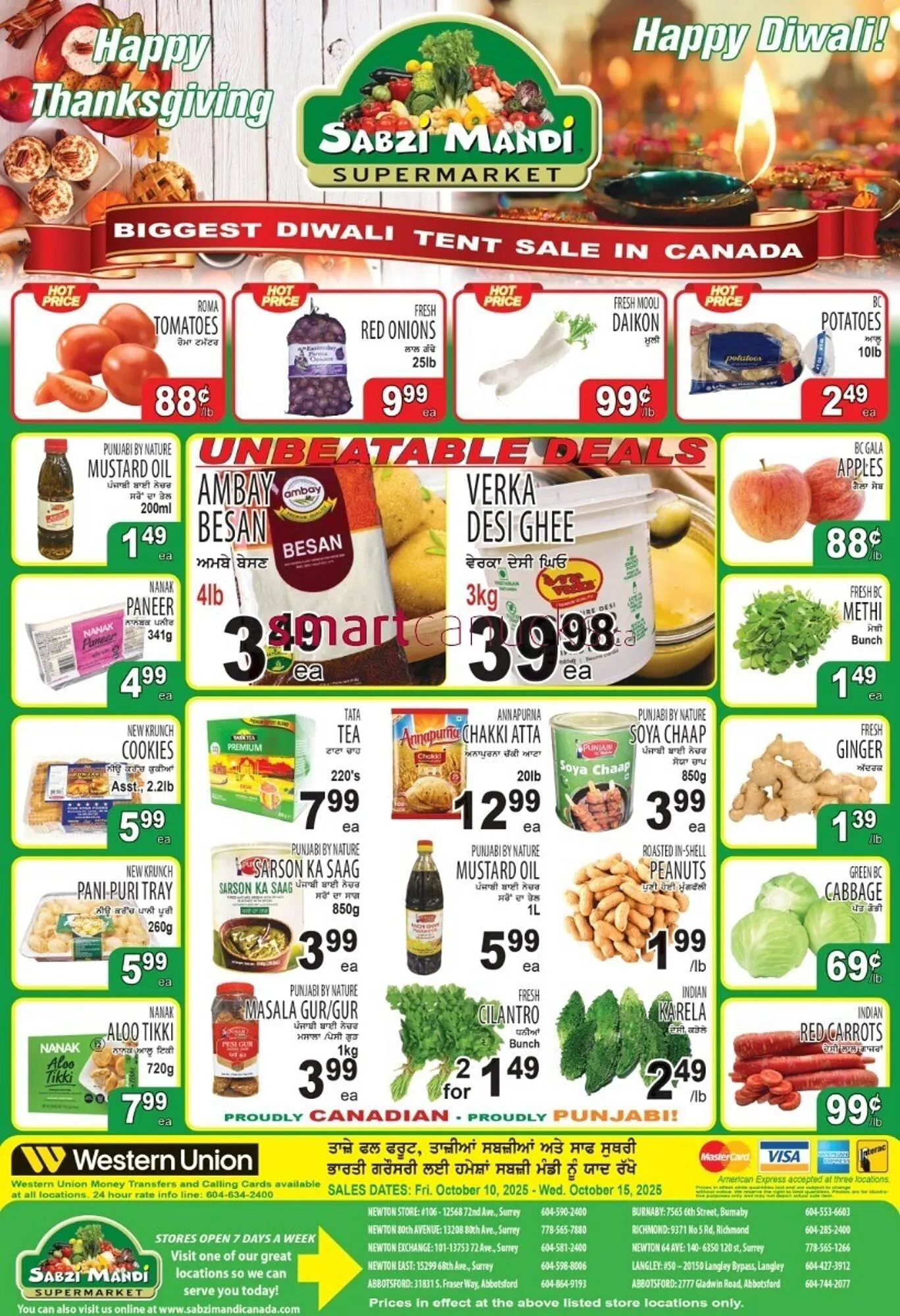 Sabzi Mandi Supermarket flyer from October 10 to October 15 2025 - flyer page 1