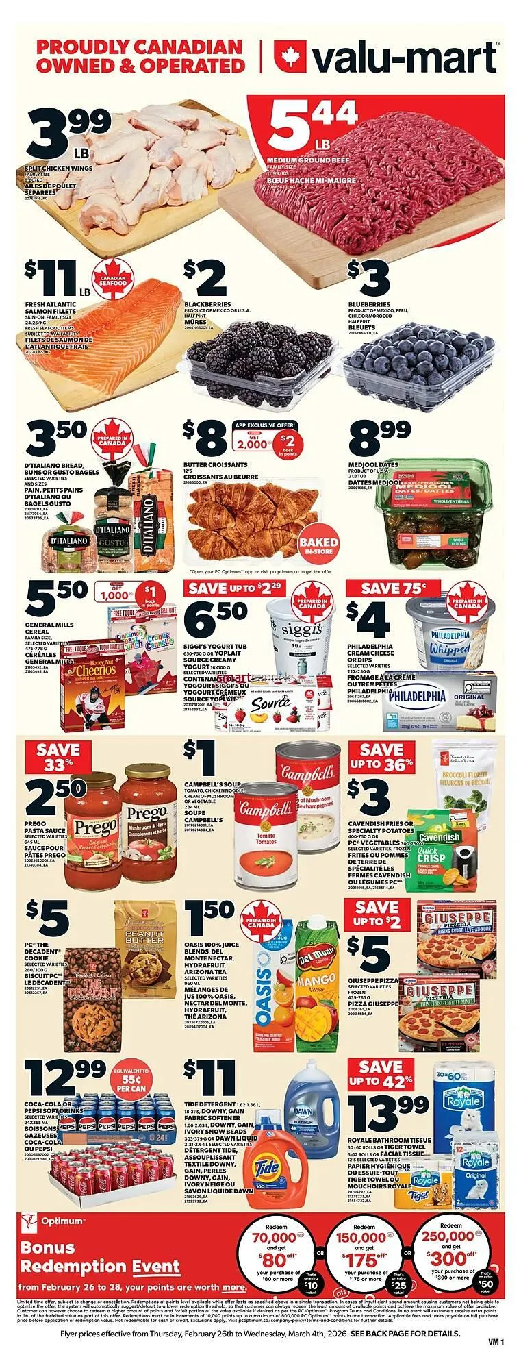 Valu-mart flyer from February 26 to March 4 2026 - flyer page 1