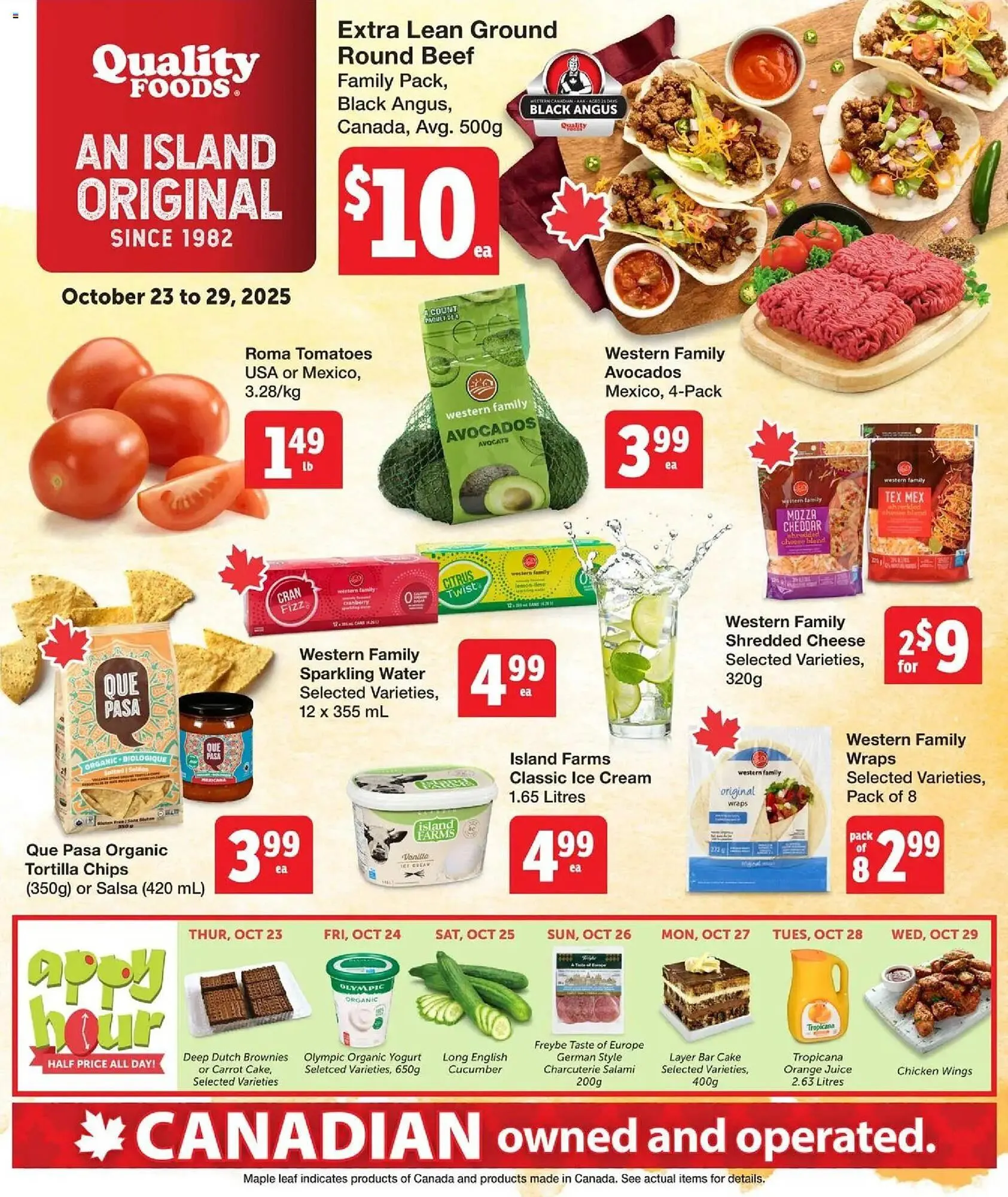 Quality Foods flyer from October 23 to October 29 2025 - flyer page 1