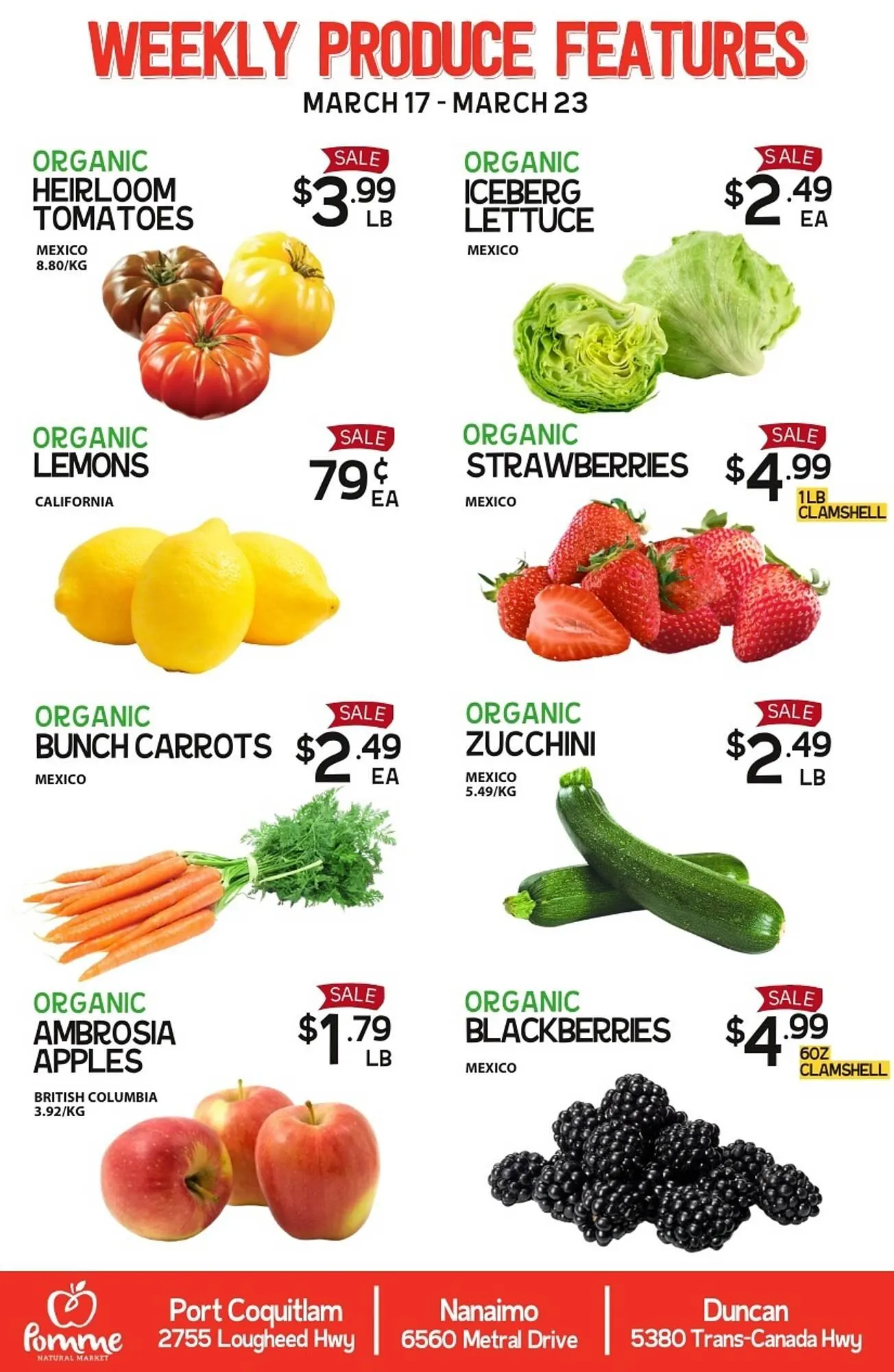 Pomme Natural Market flyer - 1