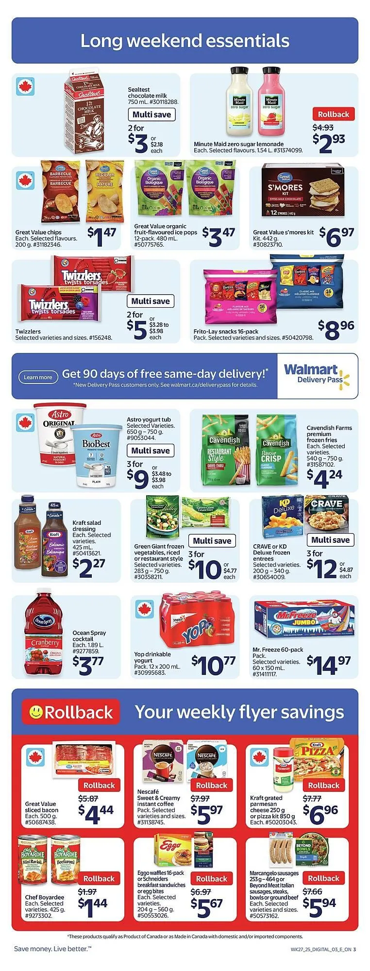 Walmart flyer from August 1 to August 8 2025 - flyer page 4