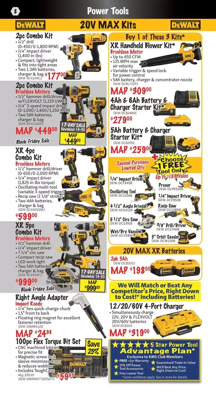 KMS Tools November 2024 Black Friday Sale from November 1 to November 15 2024 - flyer page 8