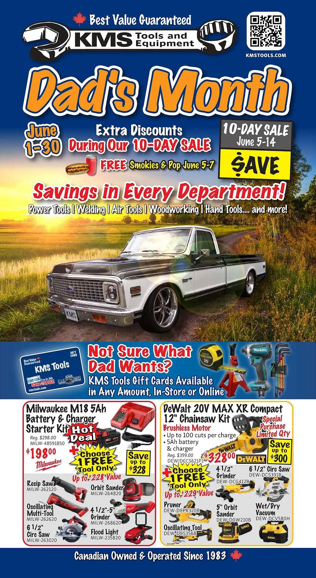 KMS Tools flyer from June 1 to June 30 2025 - flyer page 1