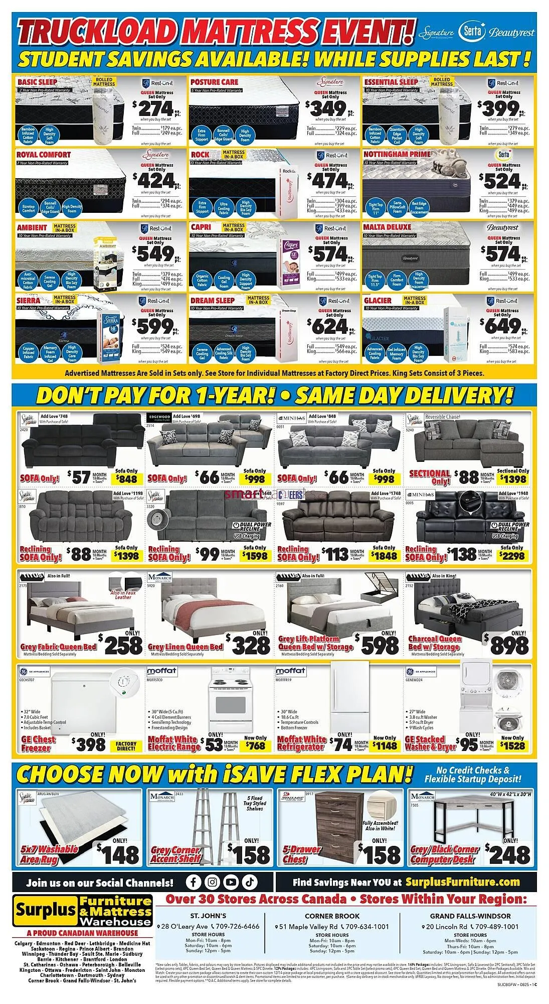 Surplus Furniture flyer from July 28 to September 28 2025 - flyer page 3