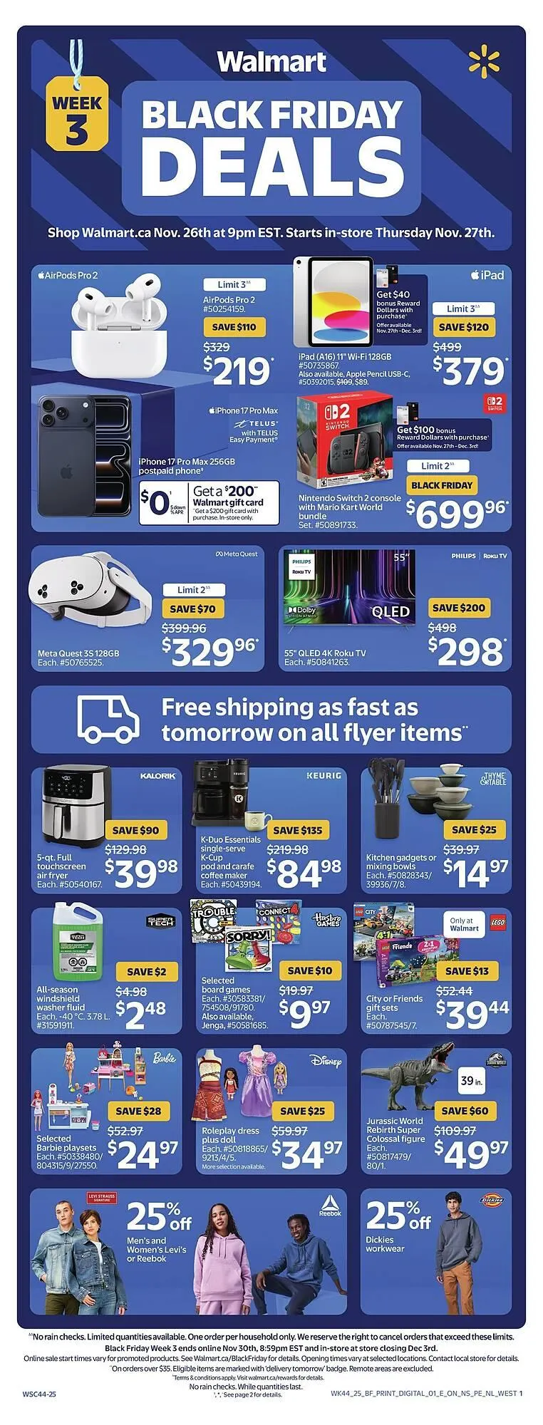 Walmart flyer from November 27 to December 8 2025 - flyer page 1