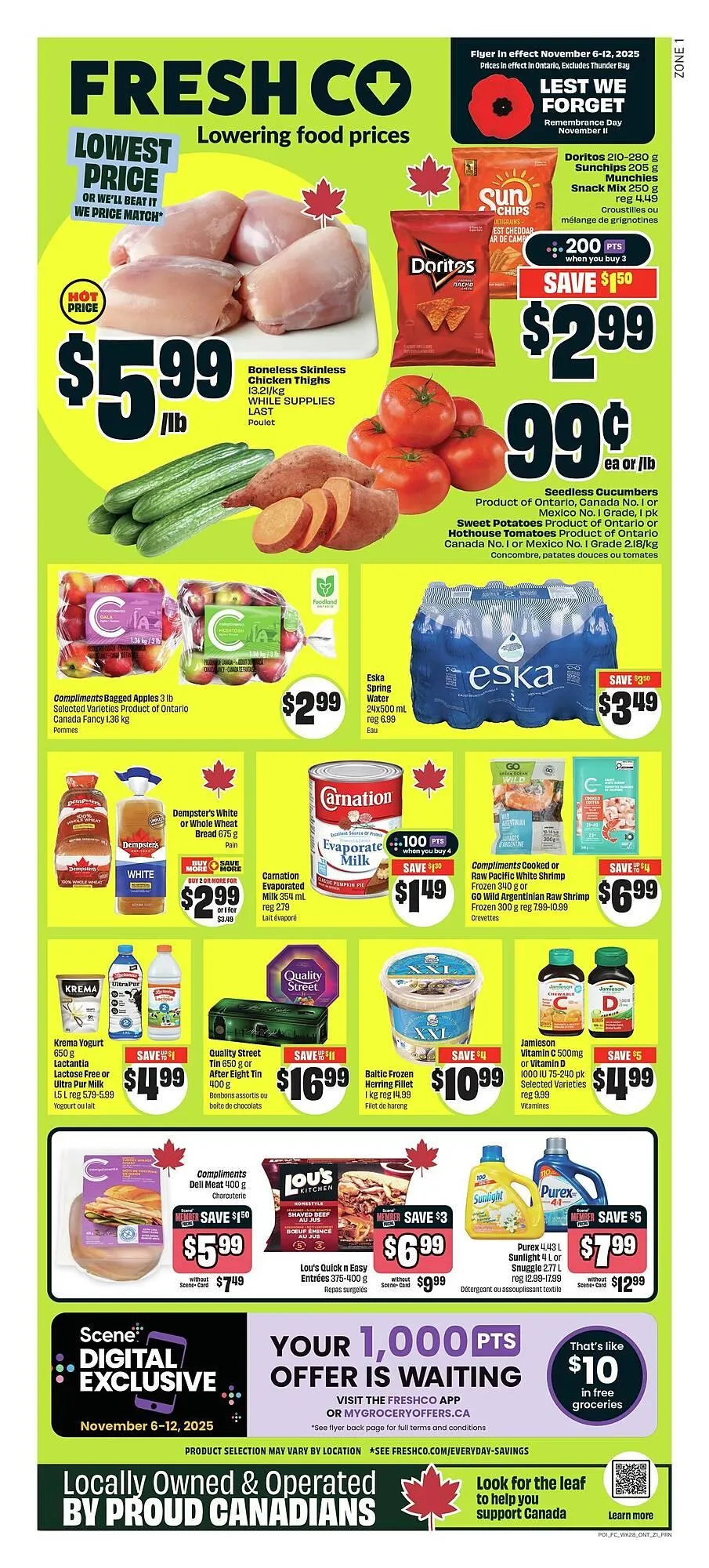 FreshCo flyer from November 6 to November 13 2025 - flyer page 1