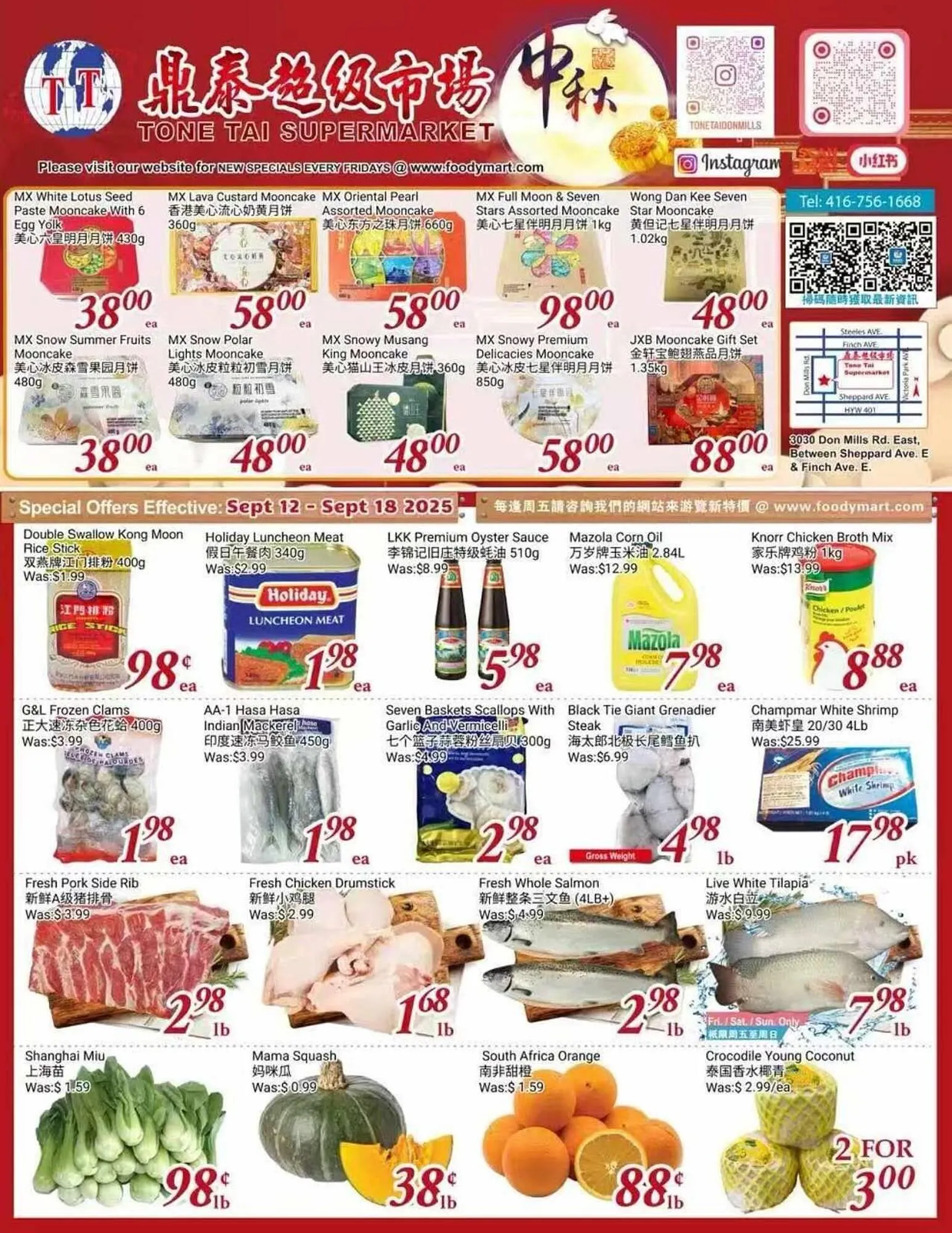 Tone Tai Supermarket flyer from September 12 to September 19 2025 - flyer page 1