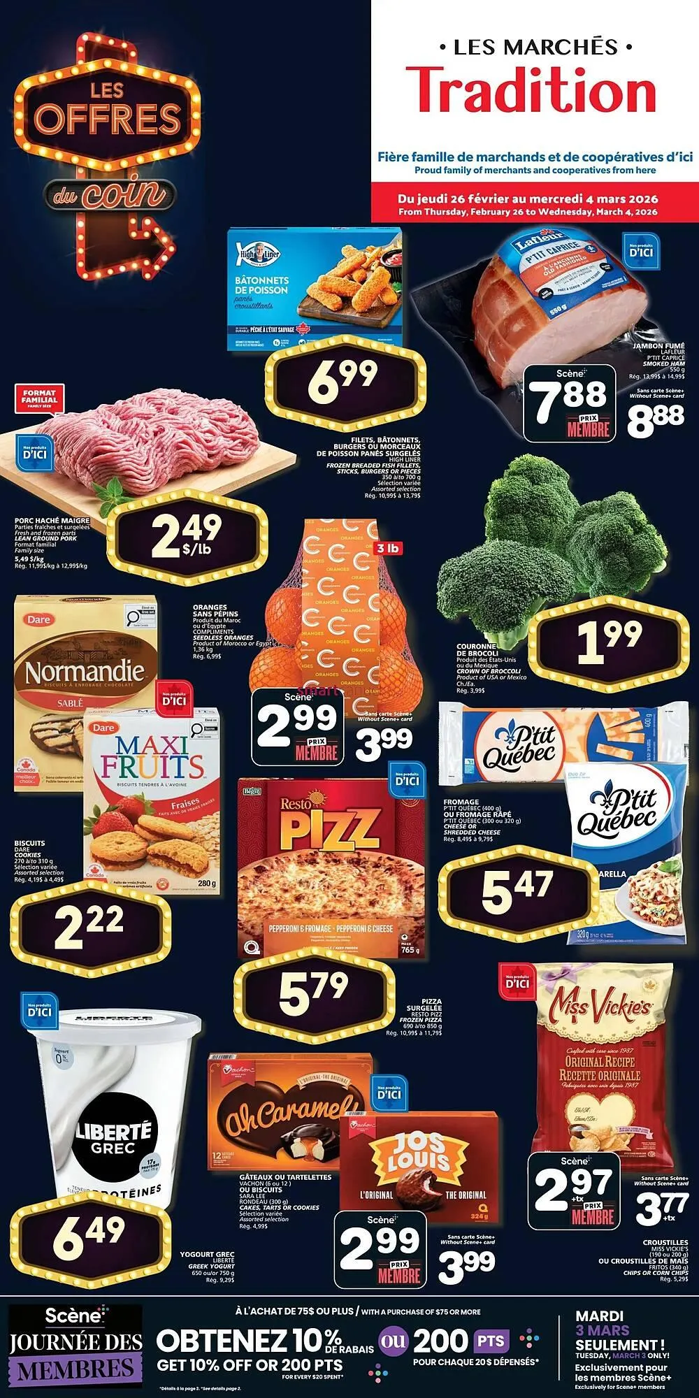 Marches Tradition flyer from February 26 to March 4 2026 - flyer page 1