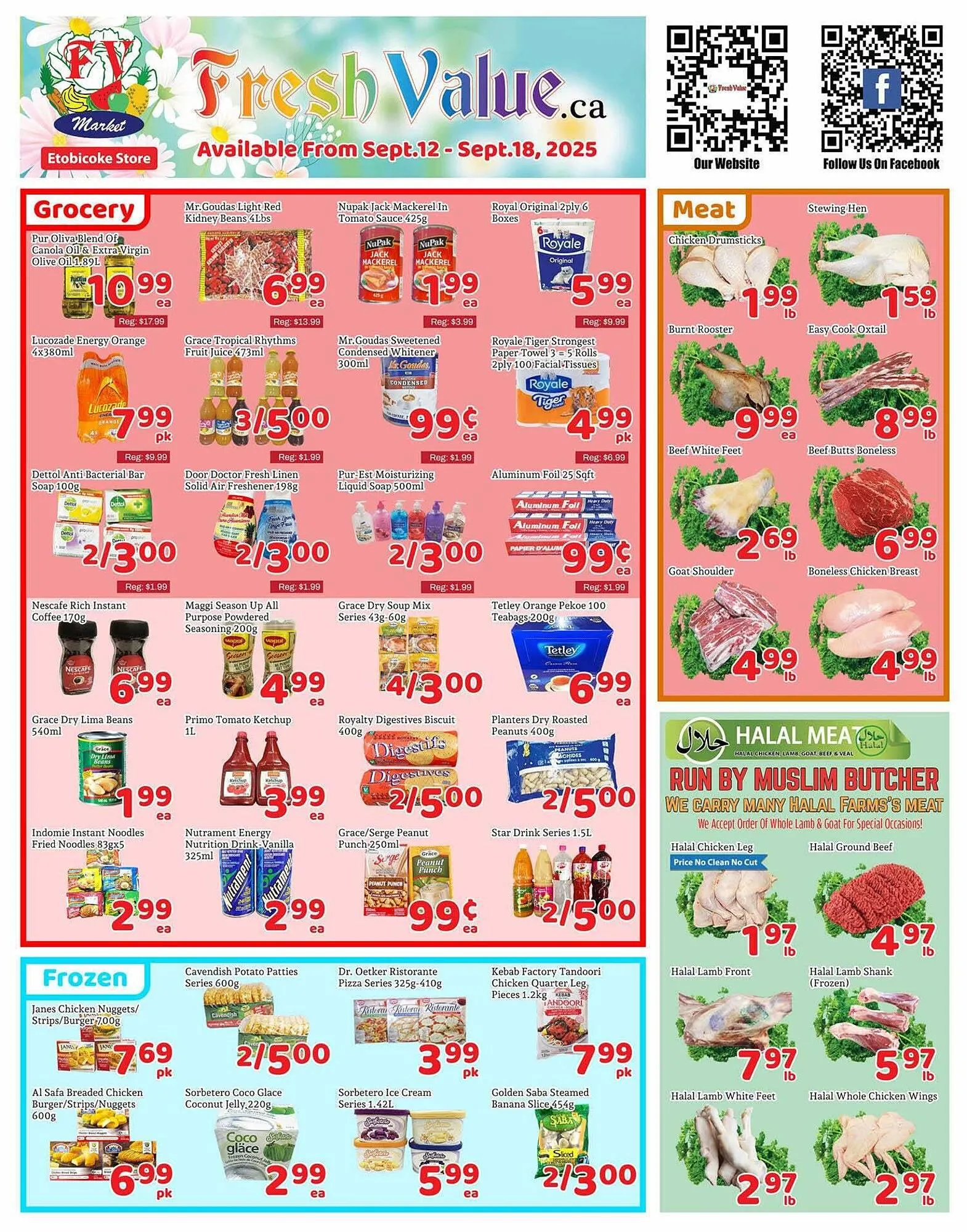 Fresh Value flyer from September 12 to September 19 2025 - flyer page 1