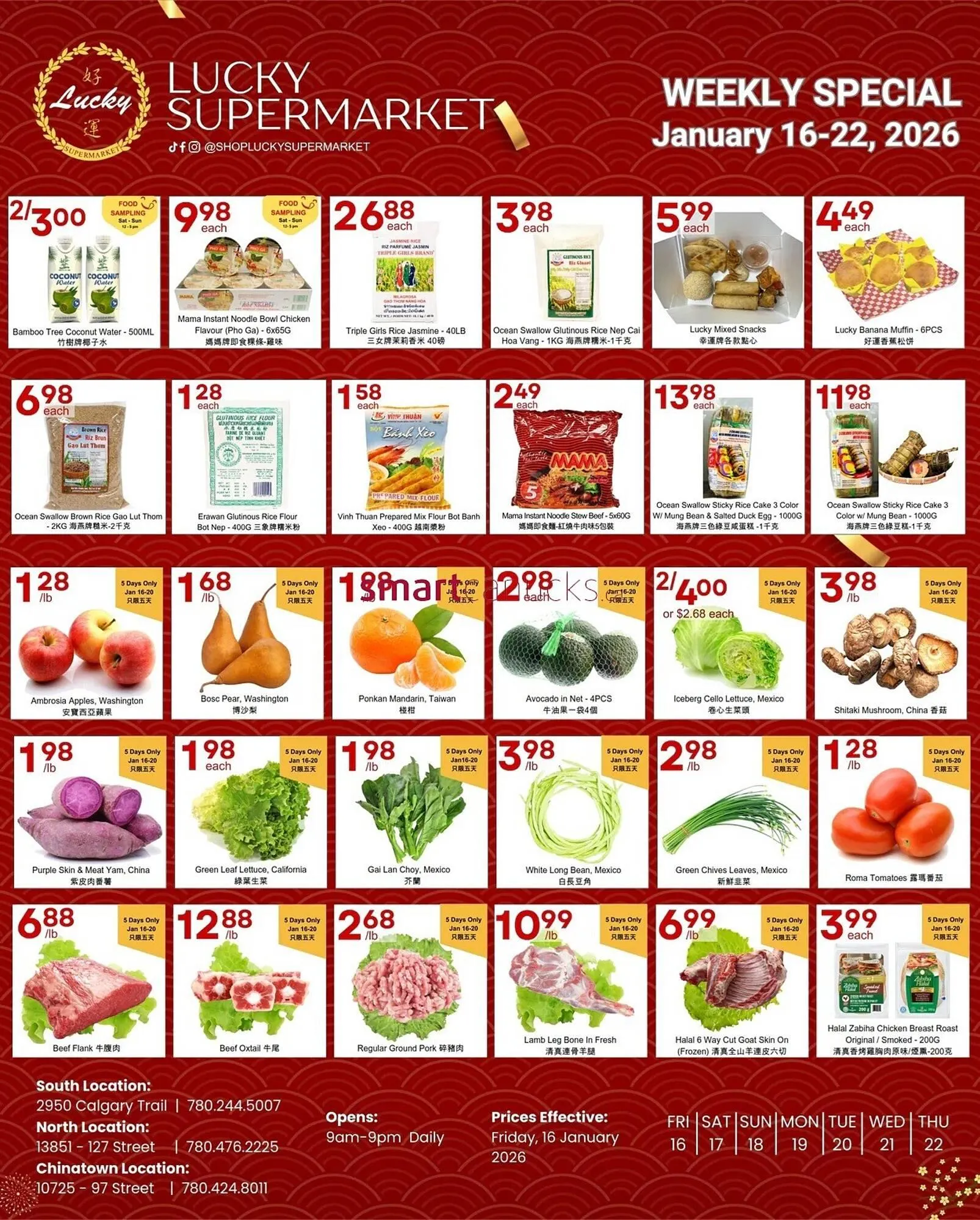 Lucky Supermarket flyer from January 16 to January 22 2026 - flyer page 1