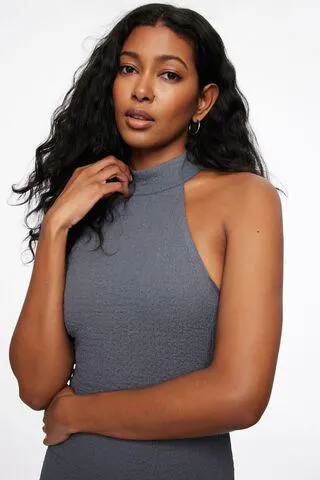 Halter Neck Maxi Dress