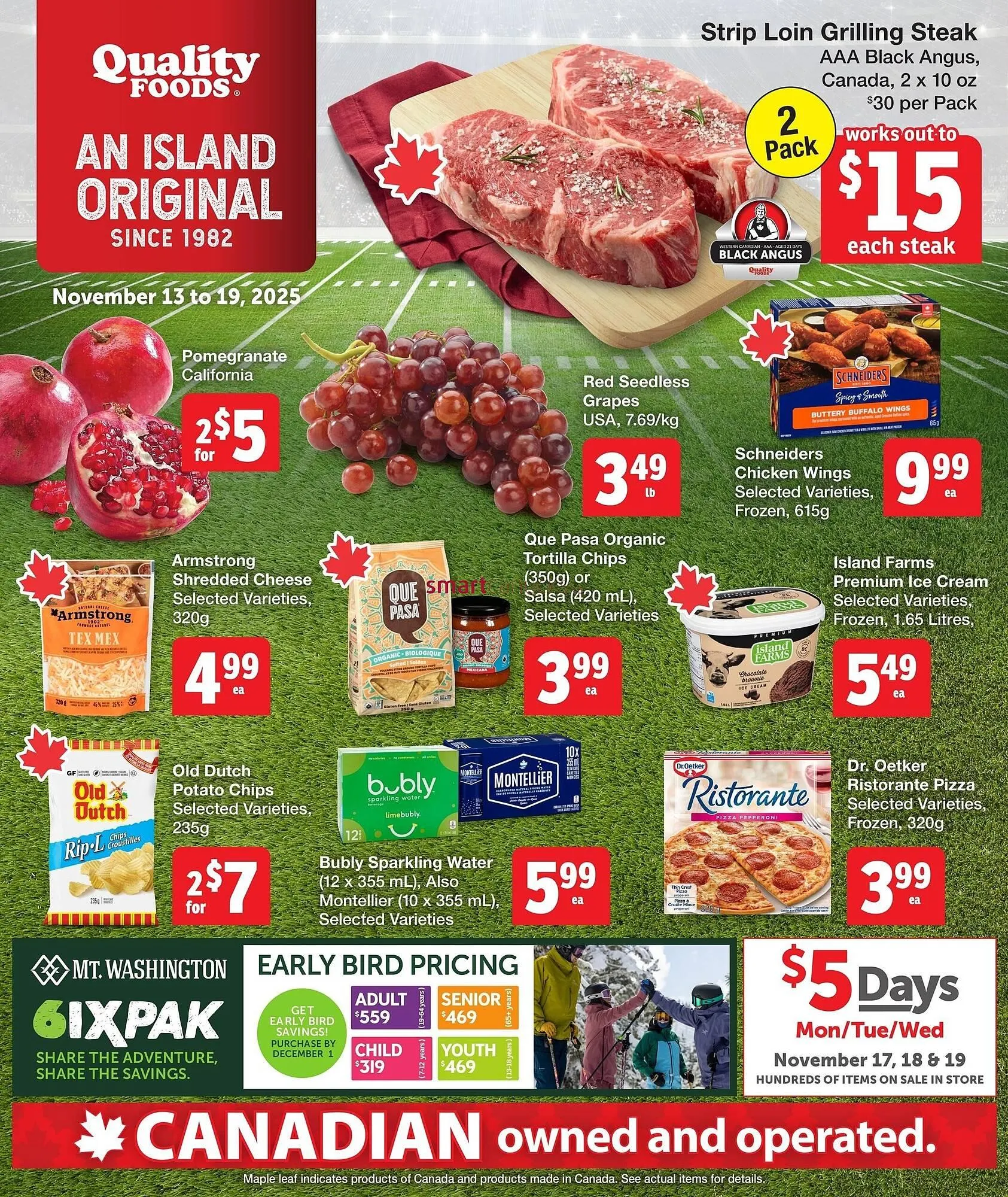 Quality Foods flyer from November 13 to December 10 2025 - flyer page 1