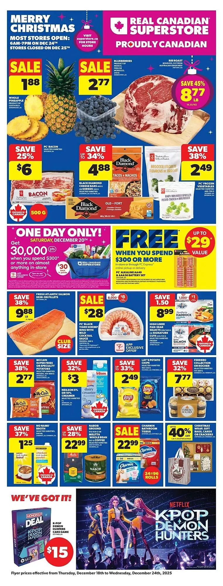Real Canadian Superstore flyer from December 18 to December 25 2025 - flyer page 1