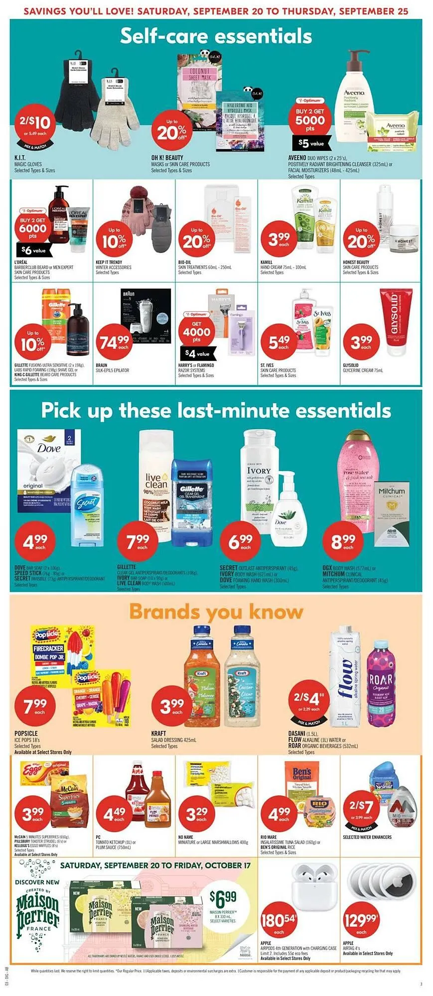 Shoppers Drug Mart flyer from September 18 to September 22 2025 - flyer page 20