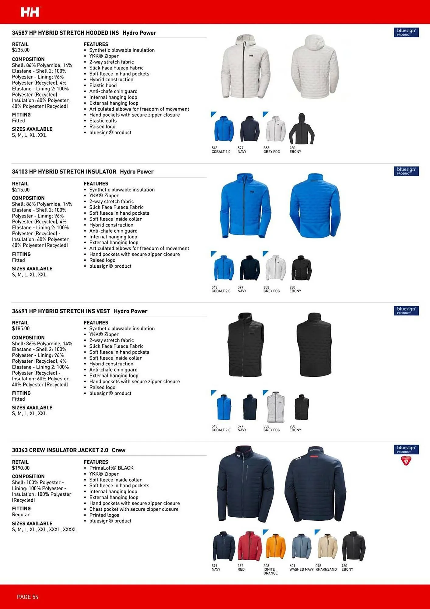 Helly Hansen flyer from March 12 to May 31 2026 - flyer page 54