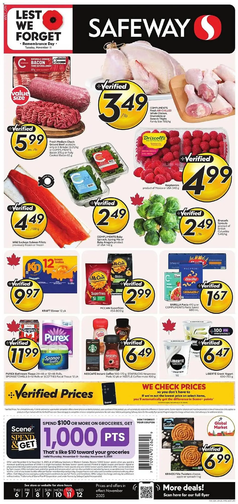Safeway flyer from November 6 to November 12 2025 - flyer page 1