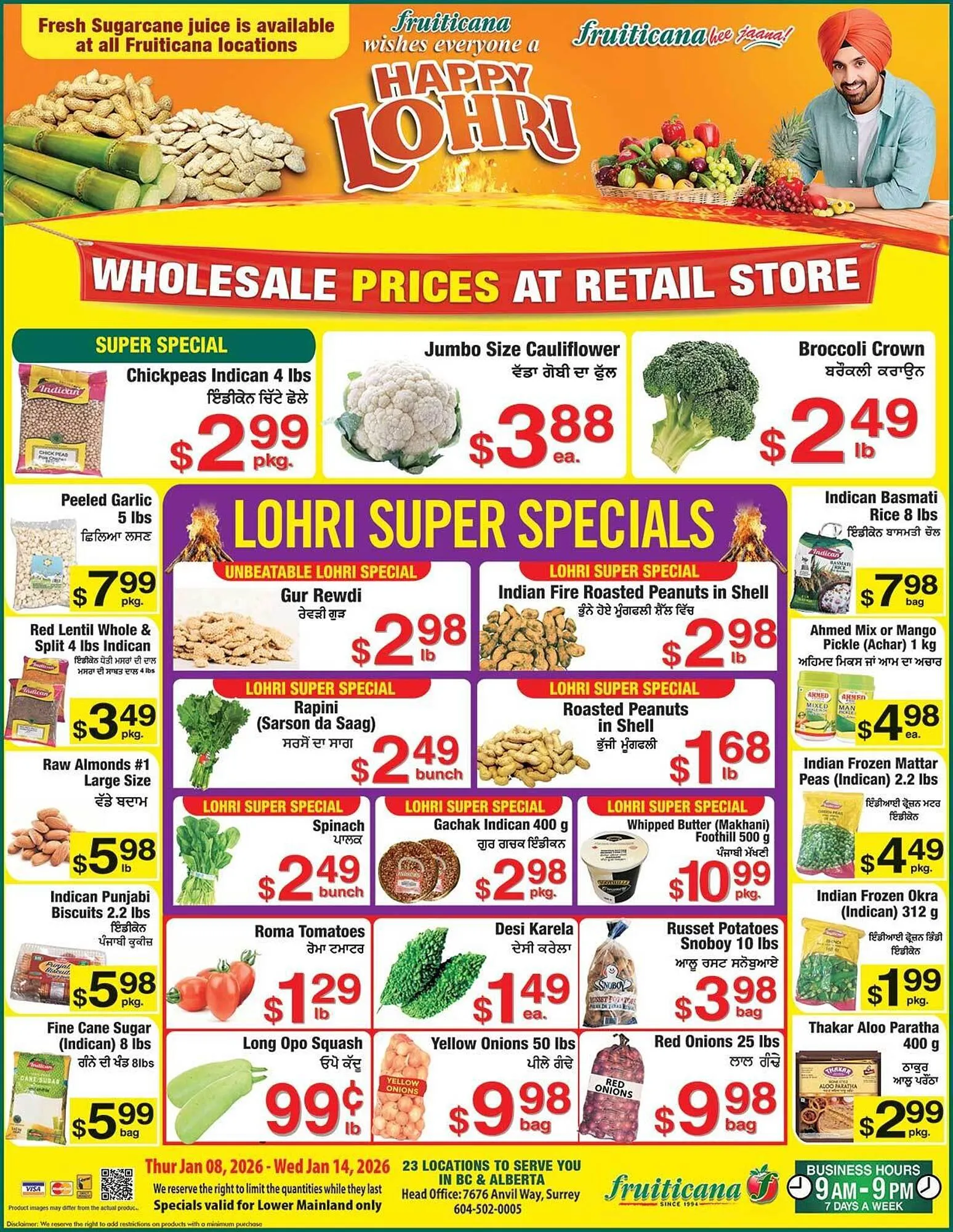 Fruiticana flyer from January 8 to January 14 2026 - flyer page 1