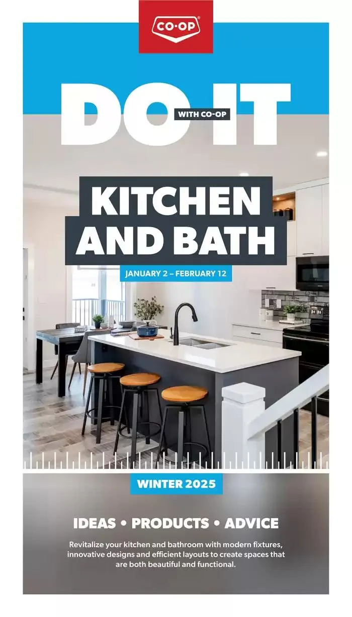 Do It With Co-op: Kitchen and Bath from January 2 to February 12 2025 - flyer page 1