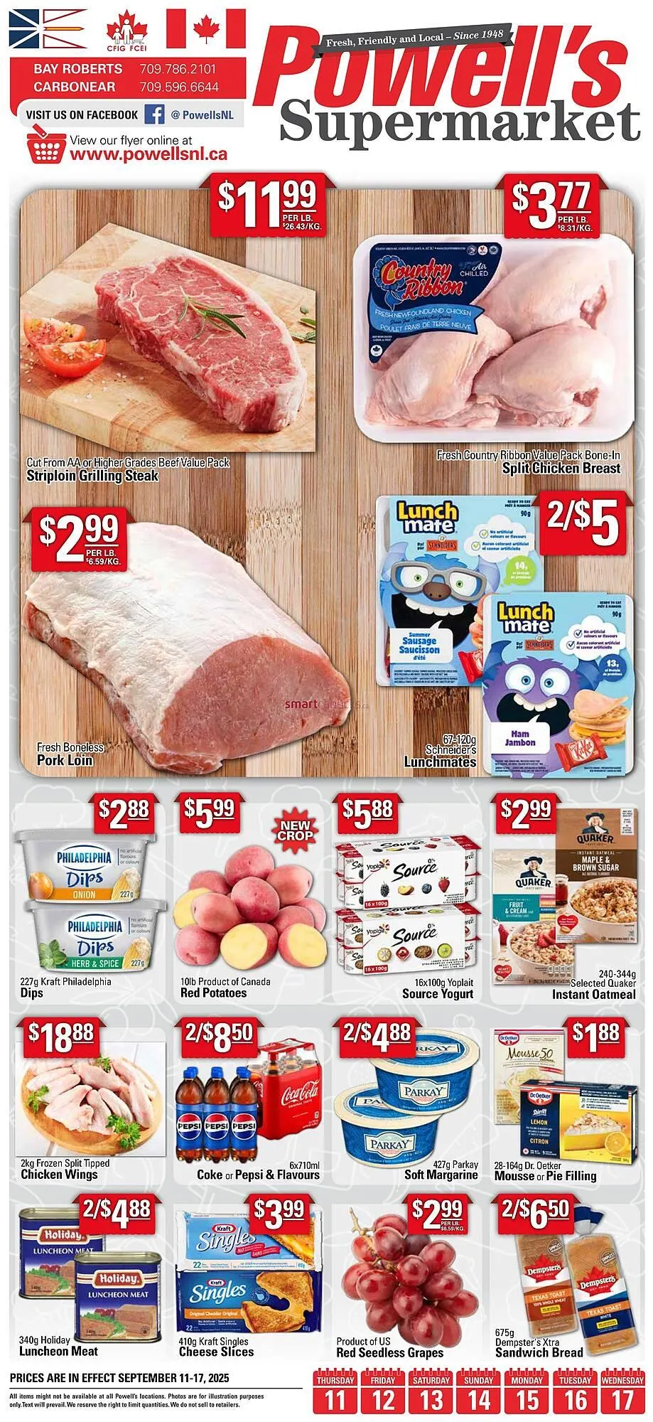 Powell's Supermarket flyer from September 11 to September 17 2025 - flyer page 1